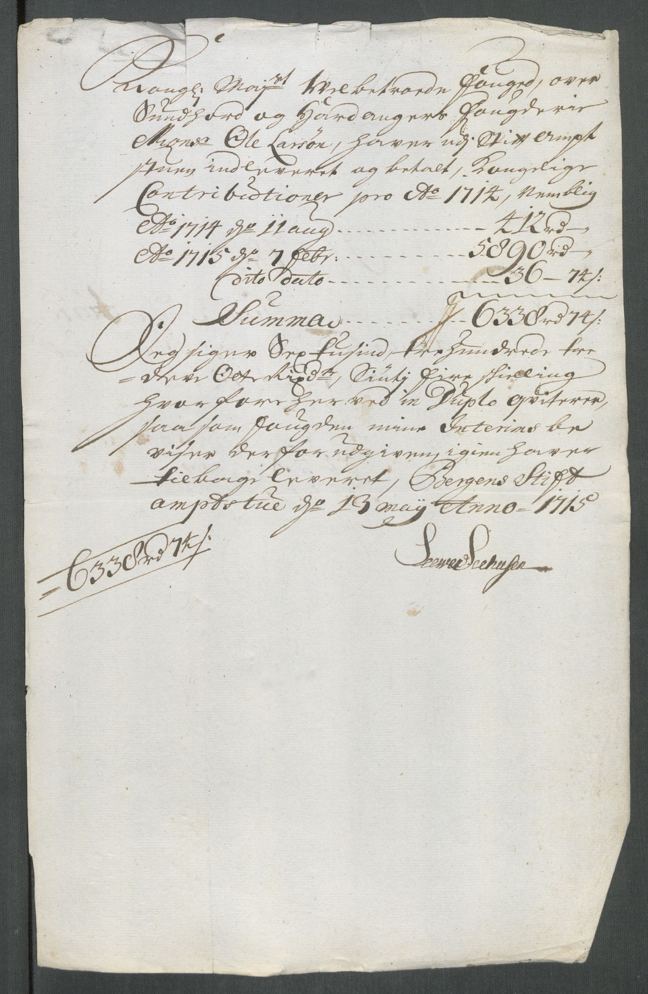 Rentekammeret inntil 1814, Reviderte regnskaper, Fogderegnskap, RA/EA-4092/R48/L2990: Fogderegnskap Sunnhordland og Hardanger, 1714, p. 383