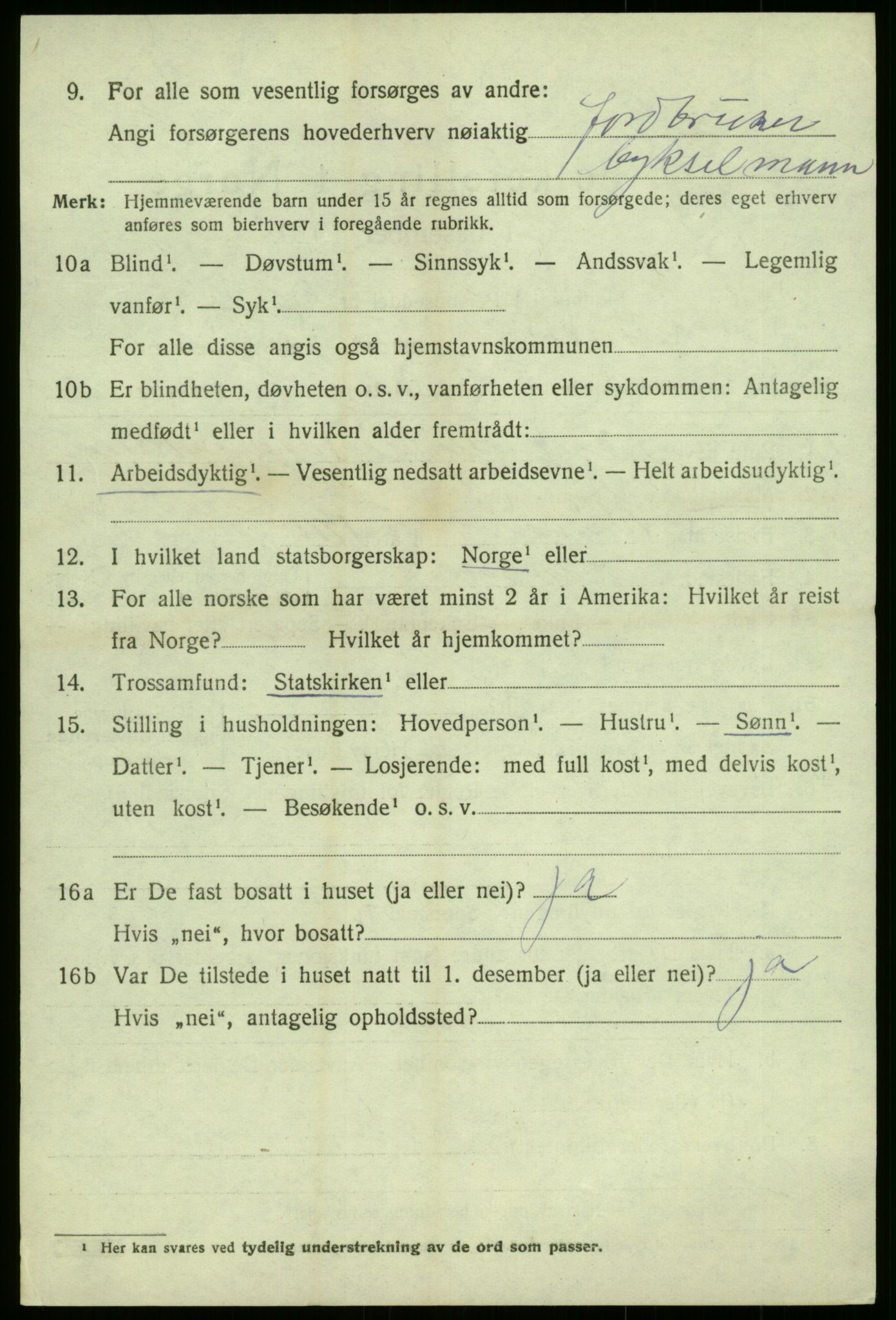 SAB, 1920 census for Luster, 1920, p. 4673