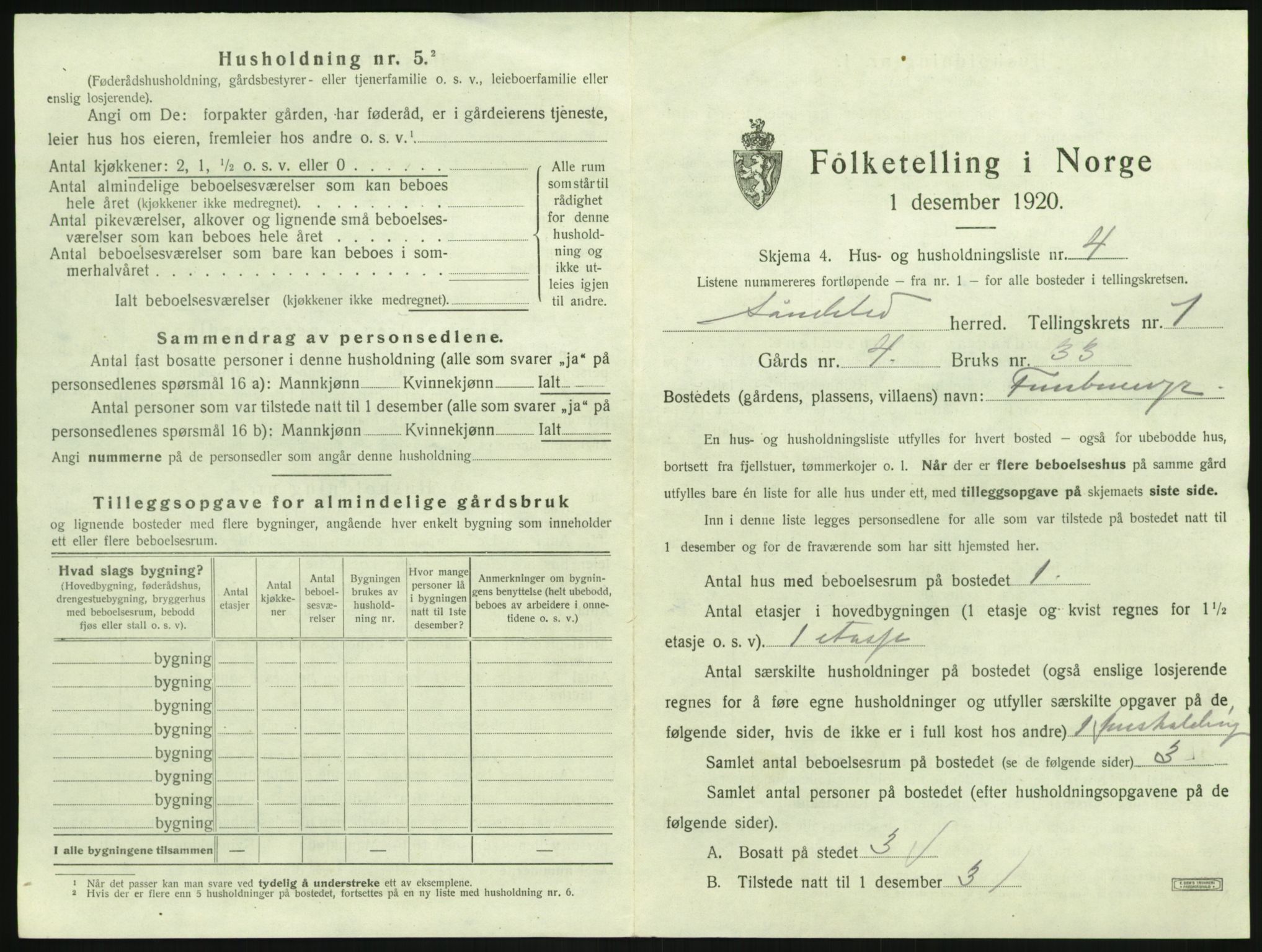 SAK, 1920 census for Søndeled, 1920, p. 67