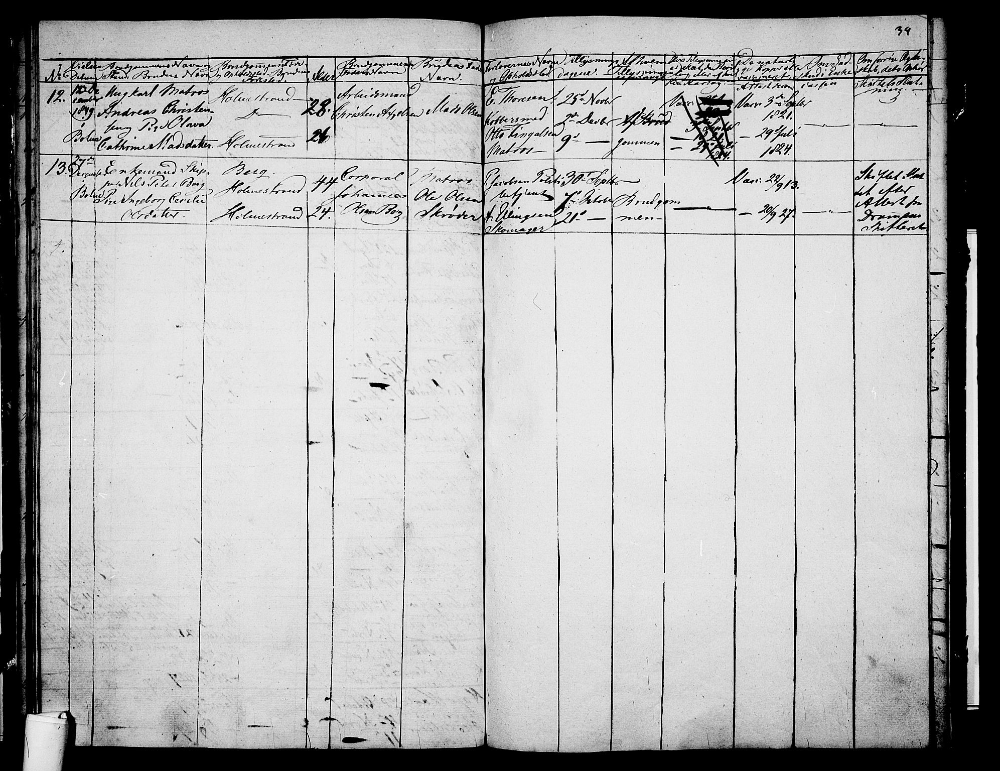 Holmestrand kirkebøker, AV/SAKO-A-346/G/Ga/L0002: Parish register (copy) no. 2, 1846-1849, p. 34