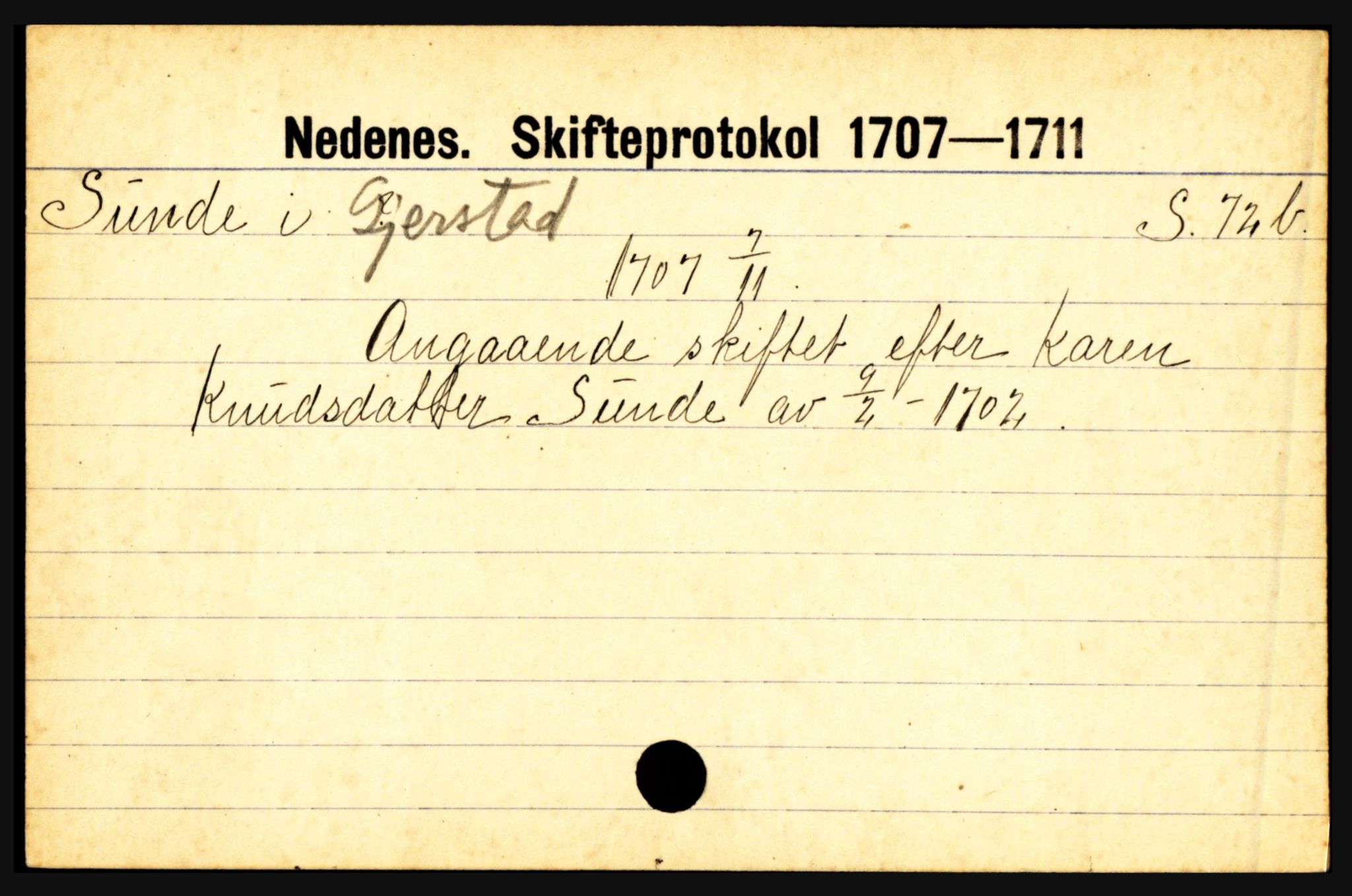 Nedenes sorenskriveri før 1824, AV/SAK-1221-0007/H, p. 29237