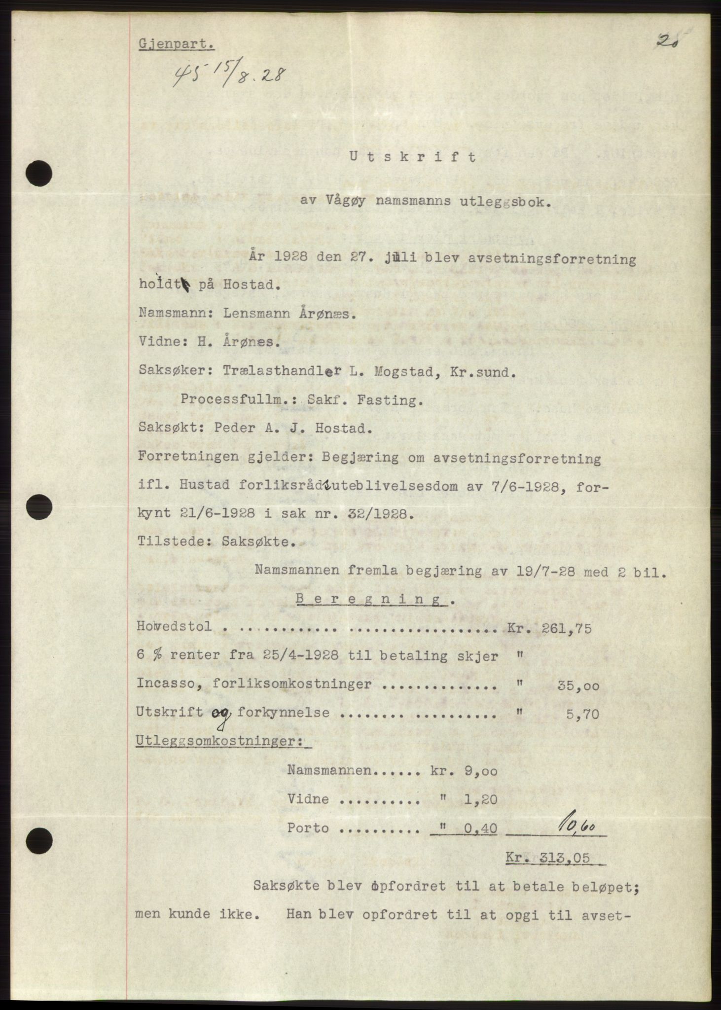 Romsdal sorenskriveri, AV/SAT-A-4149/1/2/2C/L0055: Mortgage book no. 49, 1928-1929, Deed date: 15.08.1928