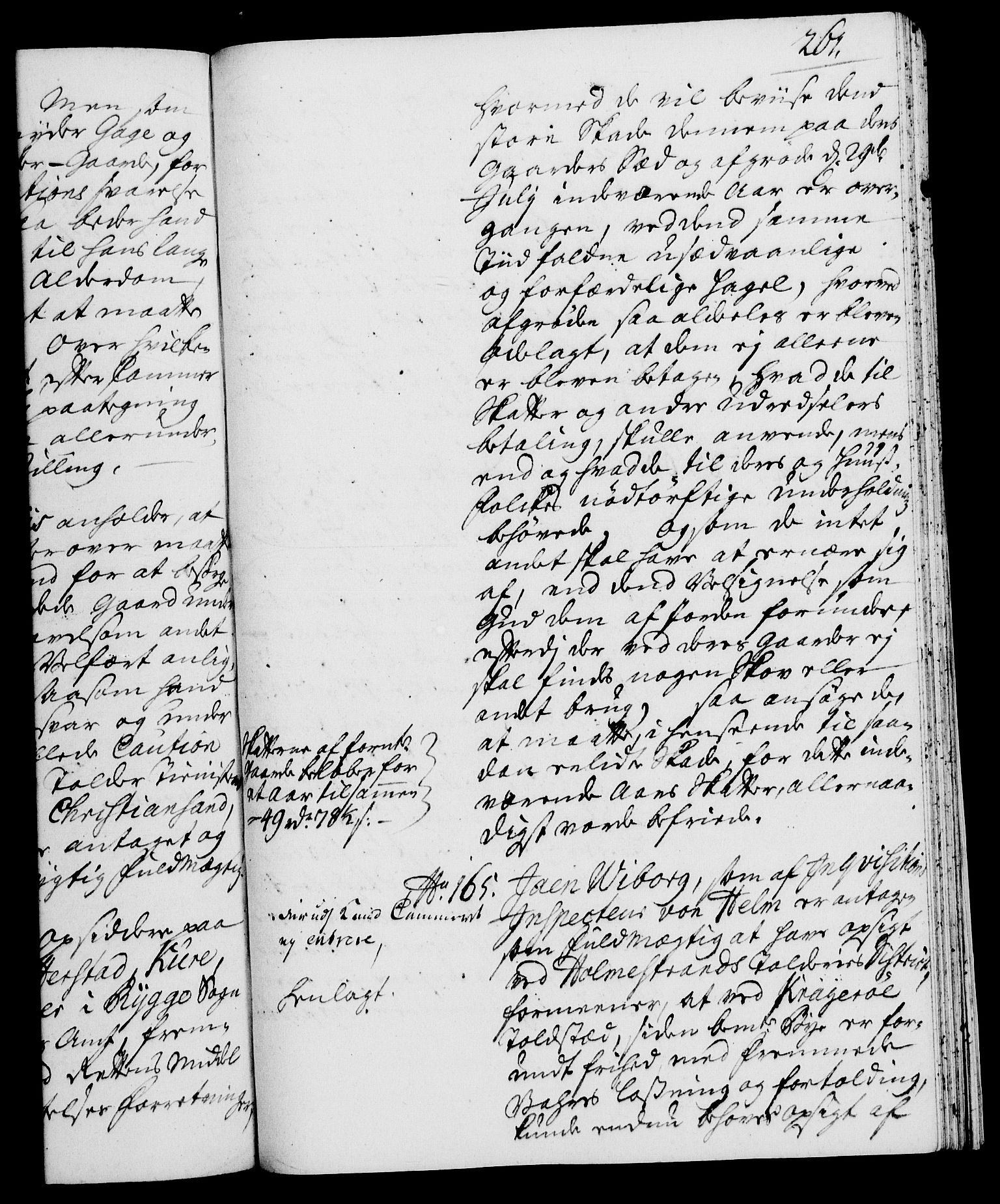 Rentekammeret, Kammerkanselliet, RA/EA-3111/G/Gh/Gha/L0021: Norsk ekstraktmemorialprotokoll (merket RK 53.66), 1739, p. 261