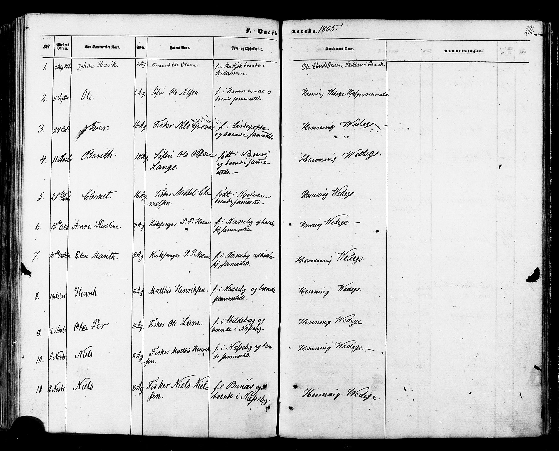 Nesseby sokneprestkontor, SATØ/S-1330/H/Ha/L0003kirke: Parish register (official) no. 3 /1, 1865-1876, p. 292