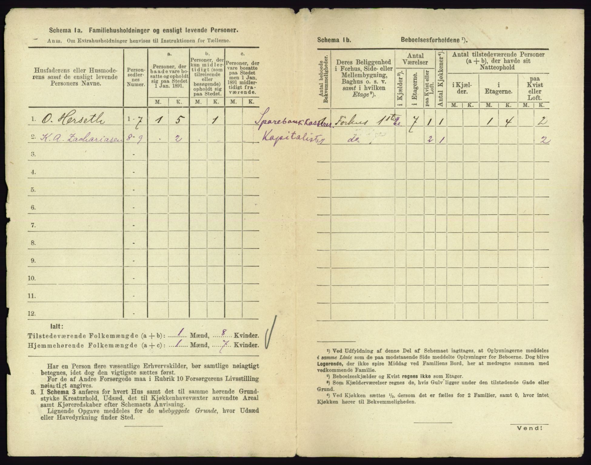 RA, 1891 census for 0705 Tønsberg, 1891, p. 93