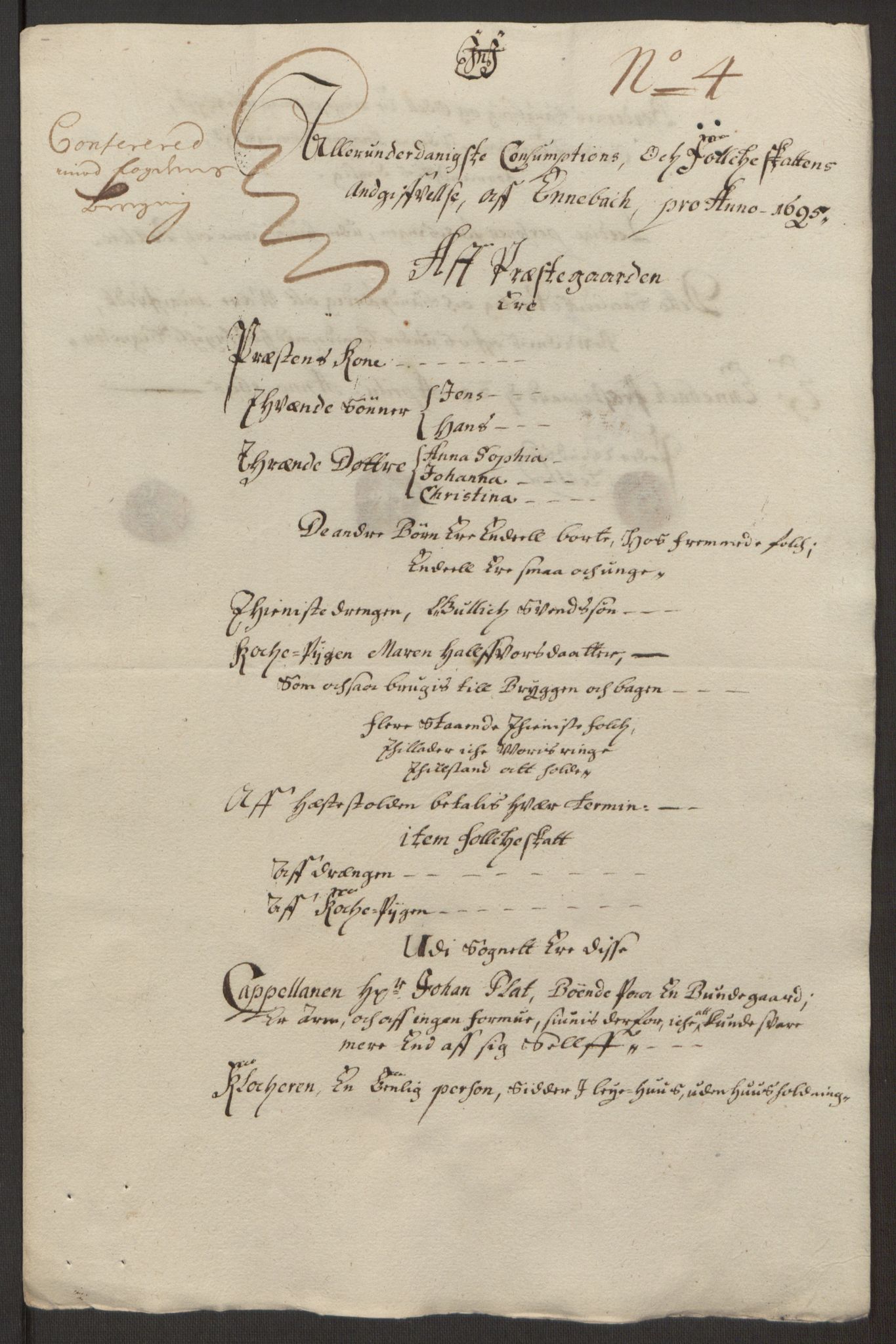 Rentekammeret inntil 1814, Reviderte regnskaper, Fogderegnskap, AV/RA-EA-4092/R11/L0579: Fogderegnskap Nedre Romerike, 1694-1695, p. 416