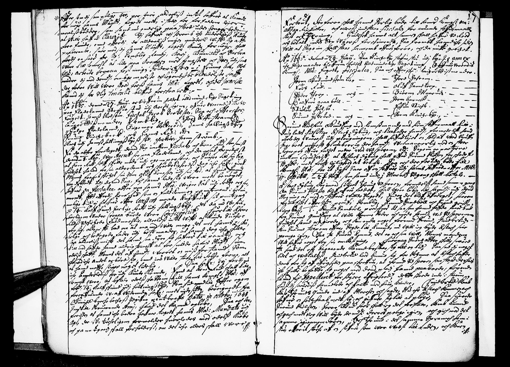 Idd og Marker sorenskriveri, SAO/A-10283/F/Fb/L0009: Tingbok, 1665-1666, p. 16b-17a