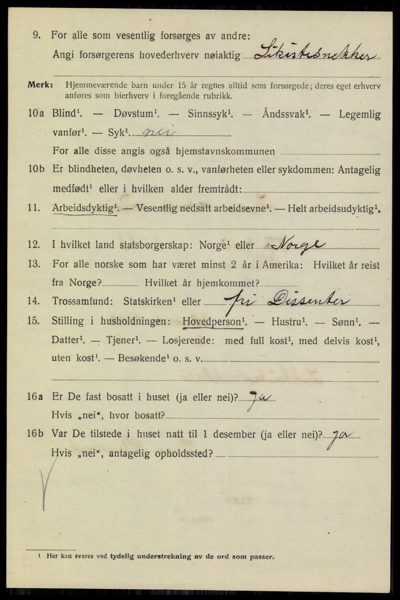 SAKO, 1920 census for Drammen, 1920, p. 58034