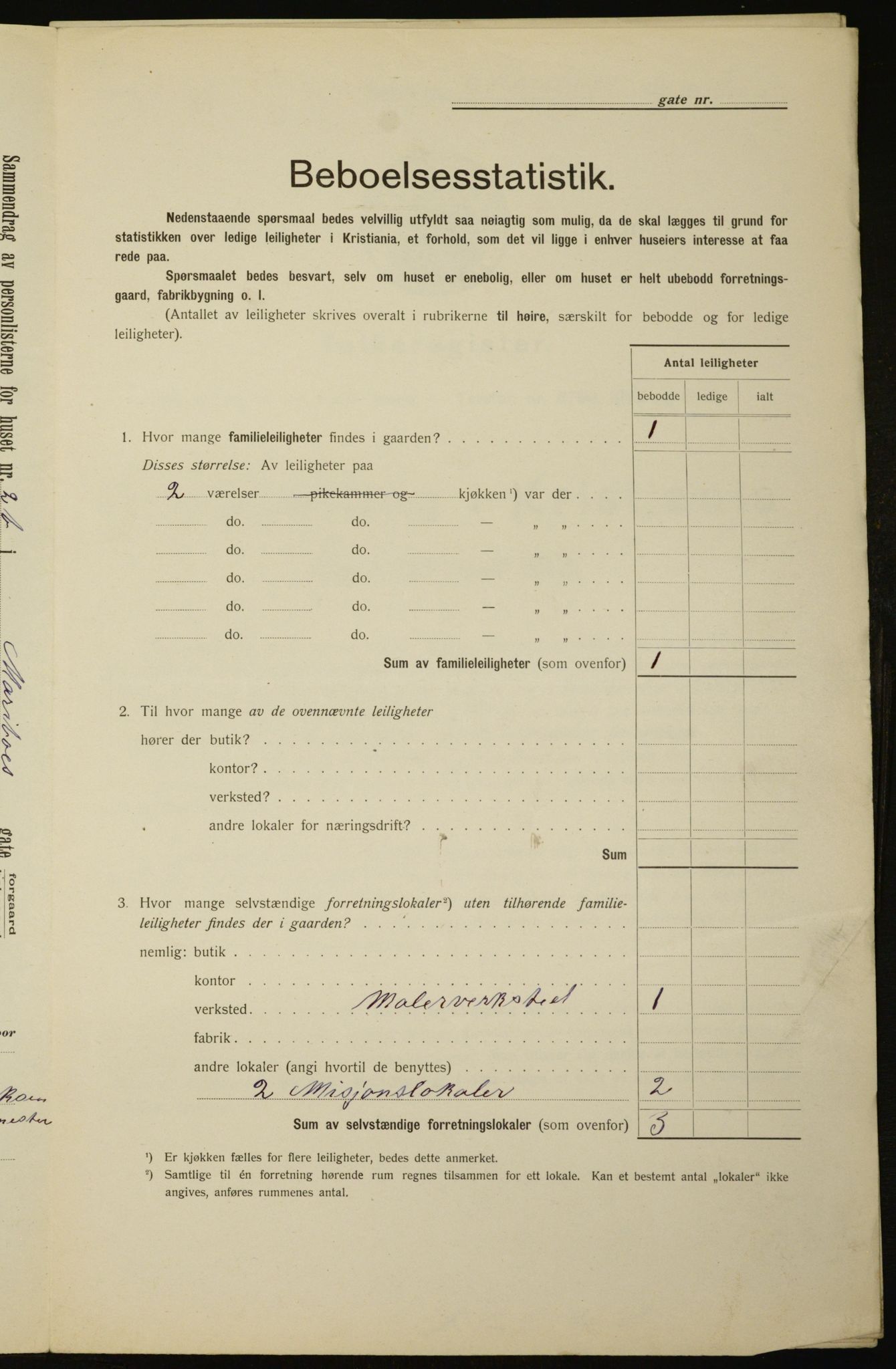 OBA, Municipal Census 1912 for Kristiania, 1912, p. 60784