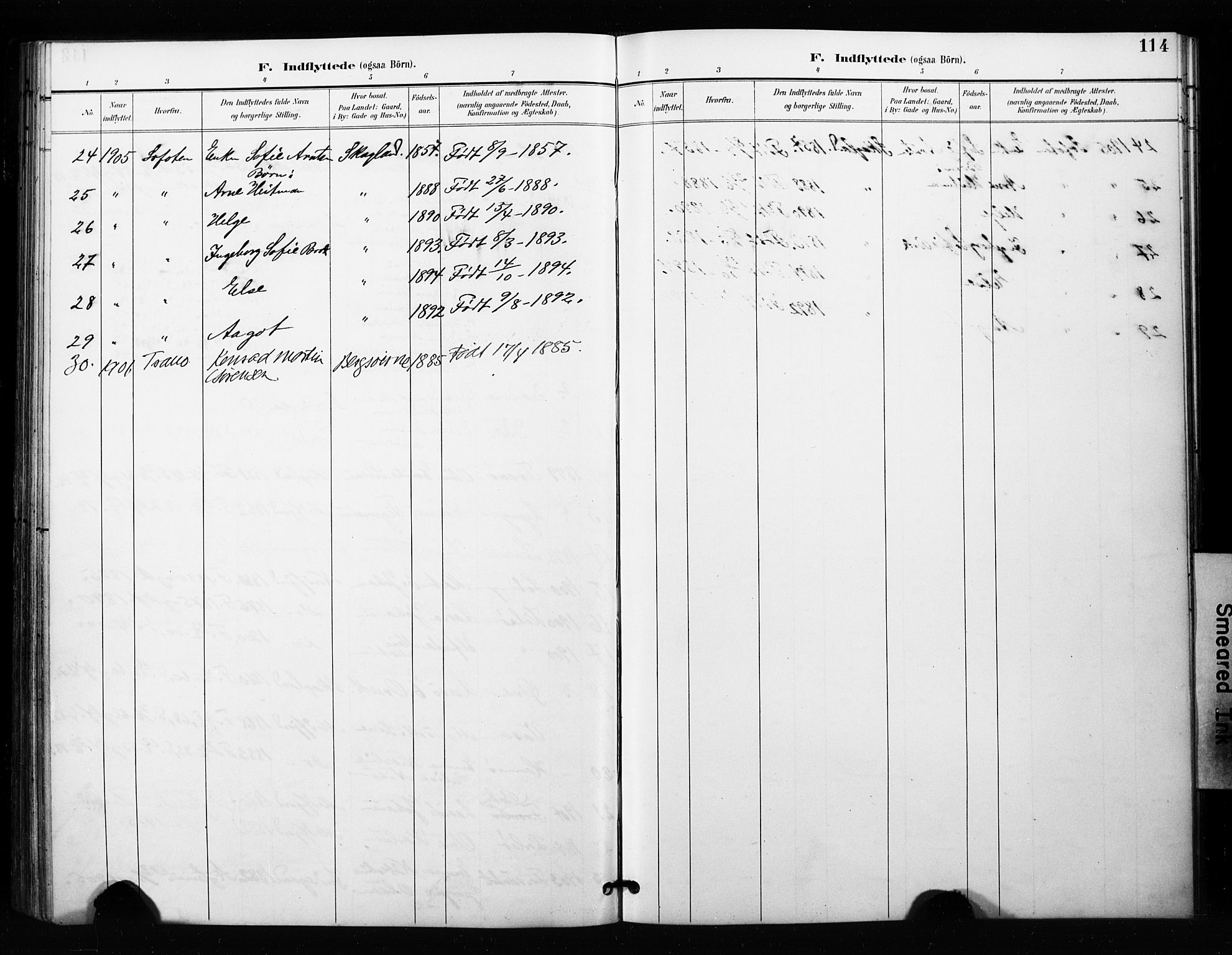 Berg sokneprestkontor, SATØ/S-1318/G/Ga/Gaa/L0005kirke: Parish register (official) no. 5, 1894-1905, p. 114