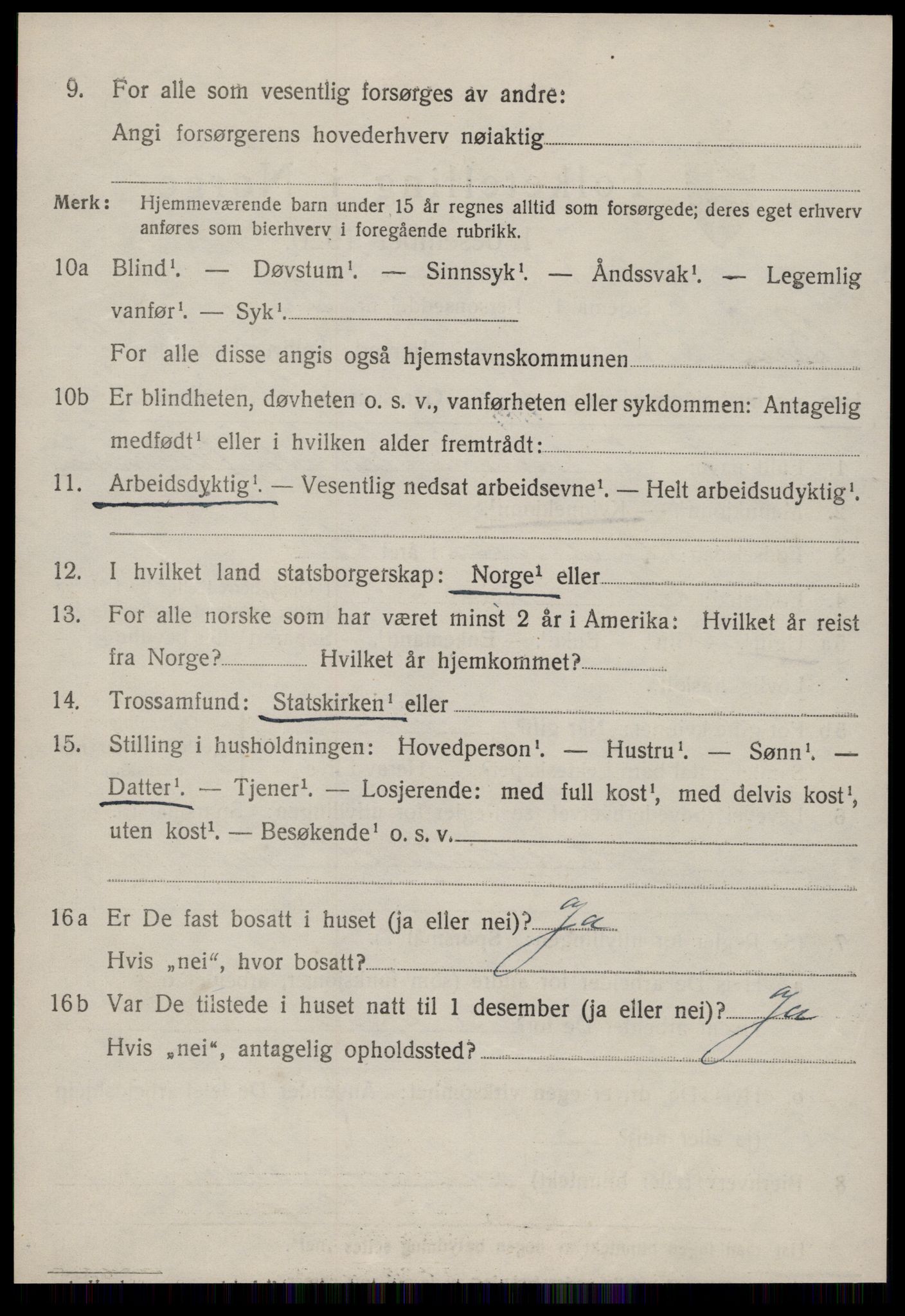 SAT, 1920 census for Bremsnes, 1920, p. 8456