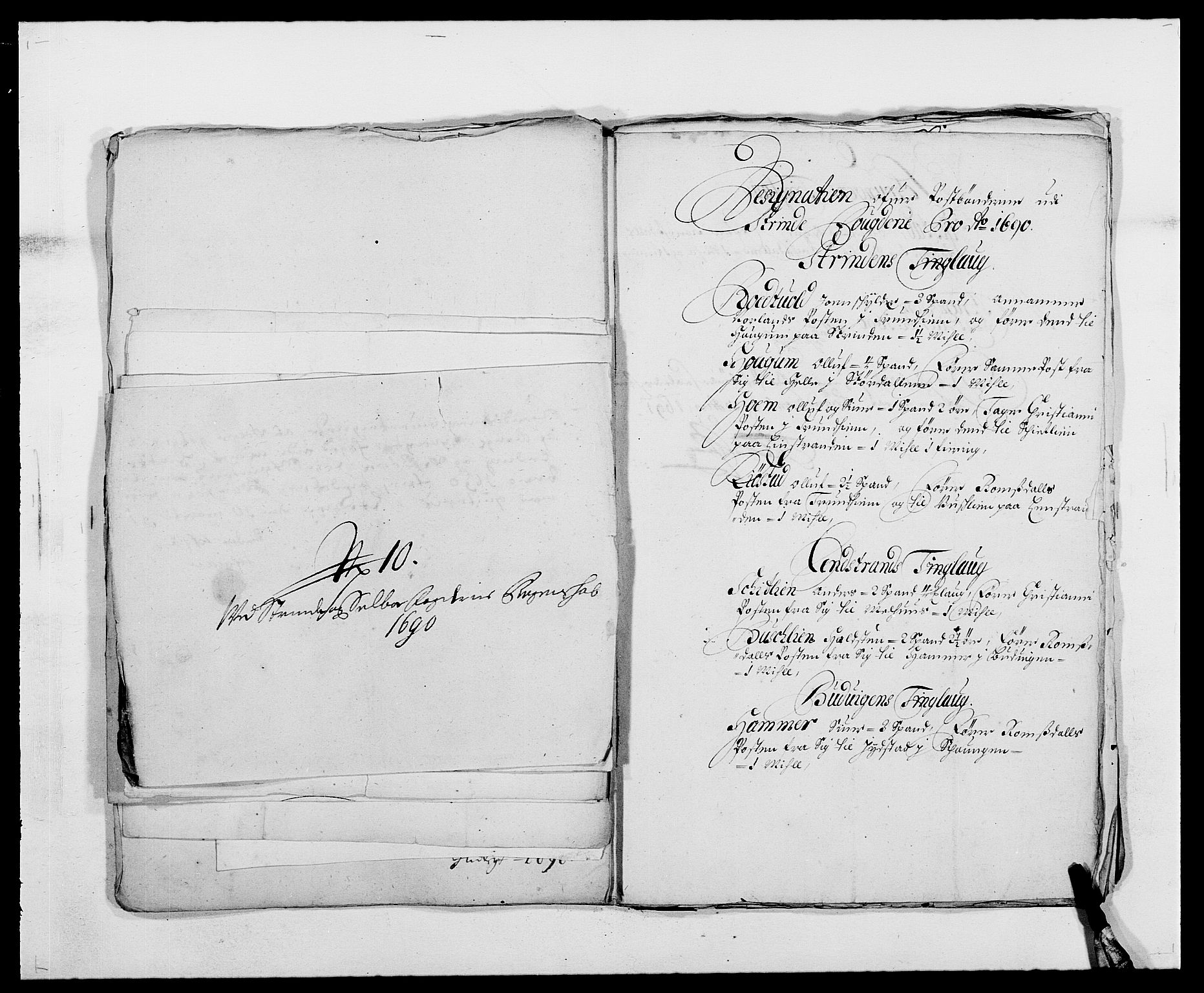 Rentekammeret inntil 1814, Reviderte regnskaper, Fogderegnskap, RA/EA-4092/R61/L4102: Fogderegnskap Strinda og Selbu, 1689-1690, p. 279