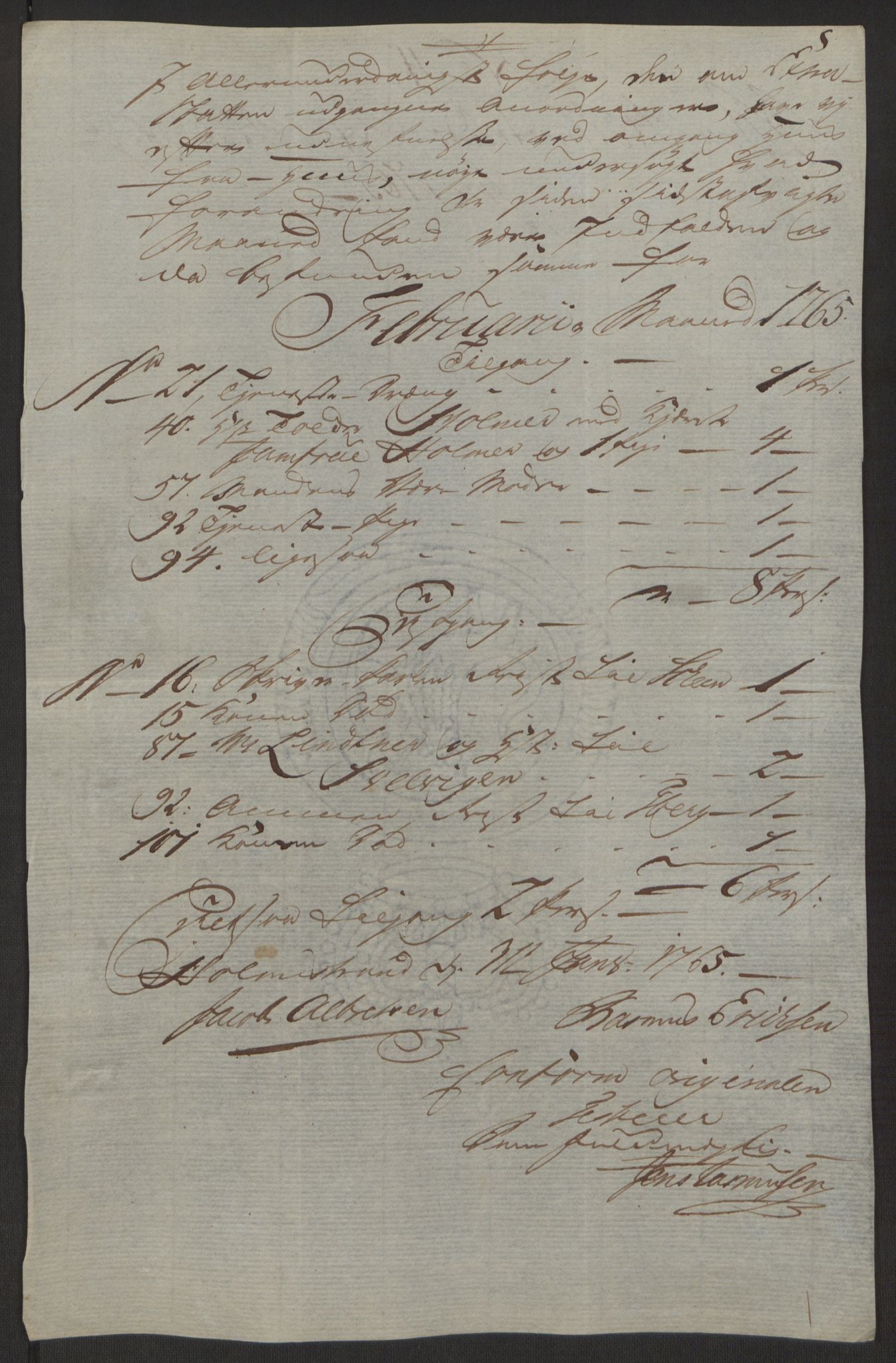 Rentekammeret inntil 1814, Reviderte regnskaper, Byregnskaper, AV/RA-EA-4066/R/Rh/L0163/0001: [H4] Kontribusjonsregnskap / Ekstraskatt, Holmestrand, 1762-1772, p. 204