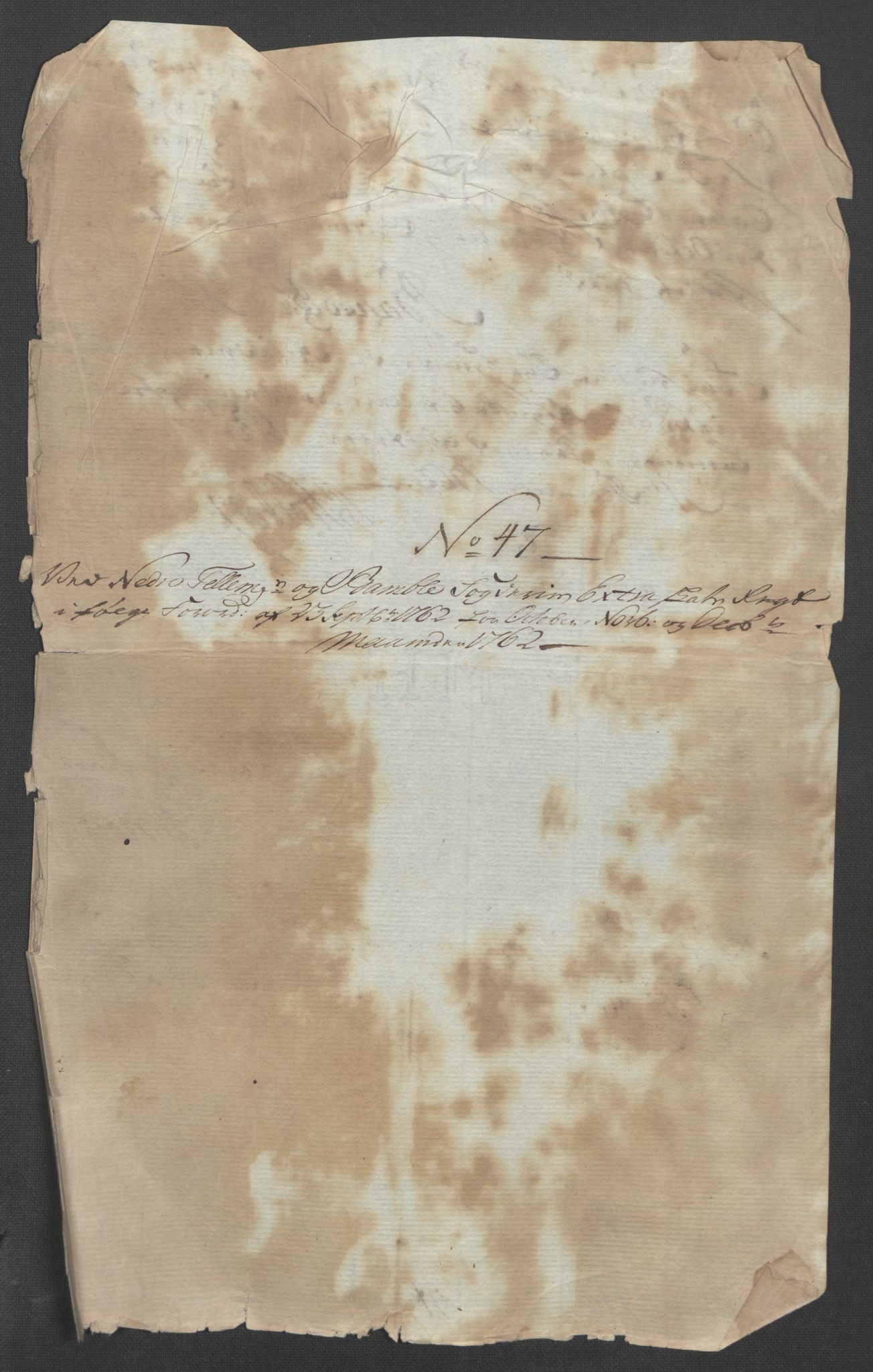 Rentekammeret inntil 1814, Reviderte regnskaper, Fogderegnskap, AV/RA-EA-4092/R37/L2239: Ekstraskatten Nedre Telemark og Bamble, 1762-1763, p. 356