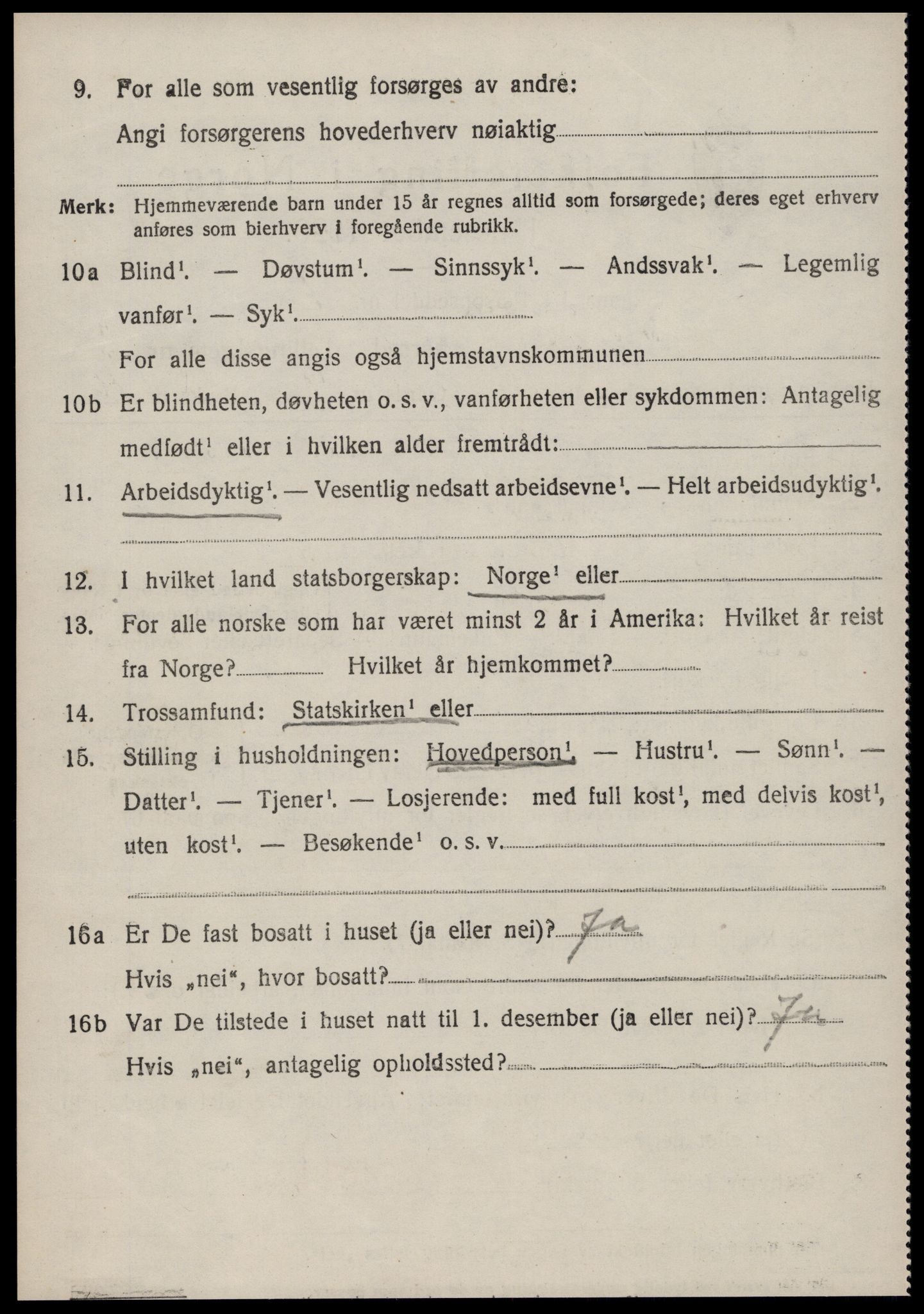 SAT, 1920 census for Haram, 1920, p. 2098