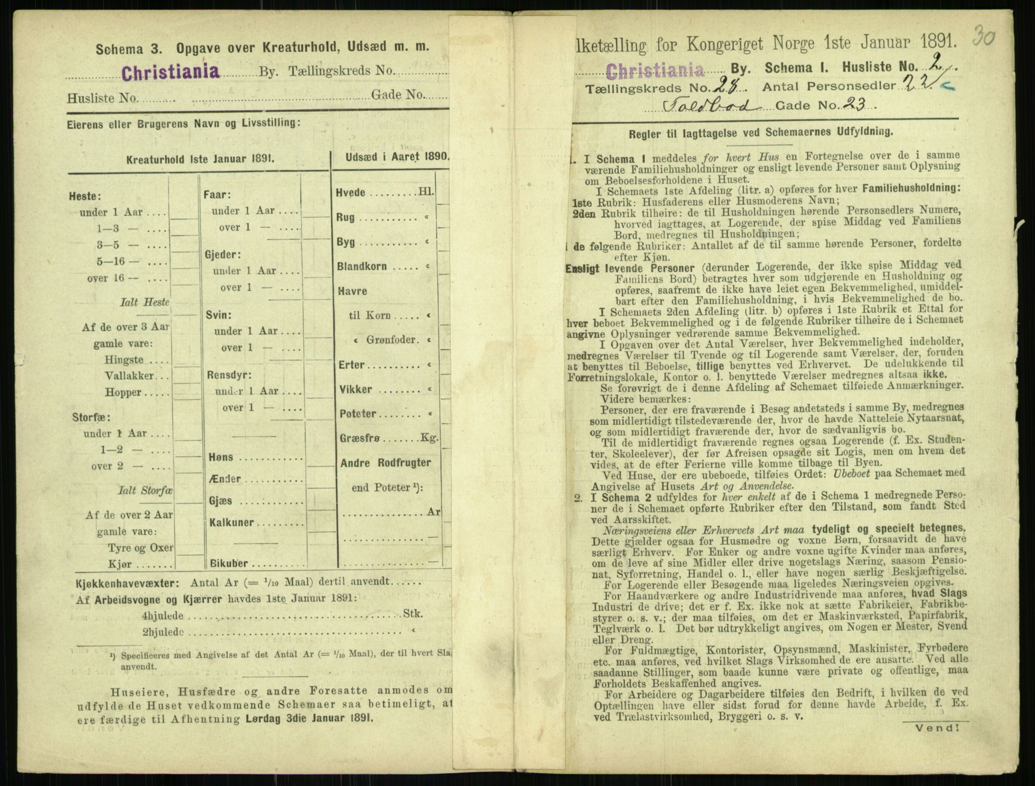 RA, 1891 census for 0301 Kristiania, 1891, p. 14271