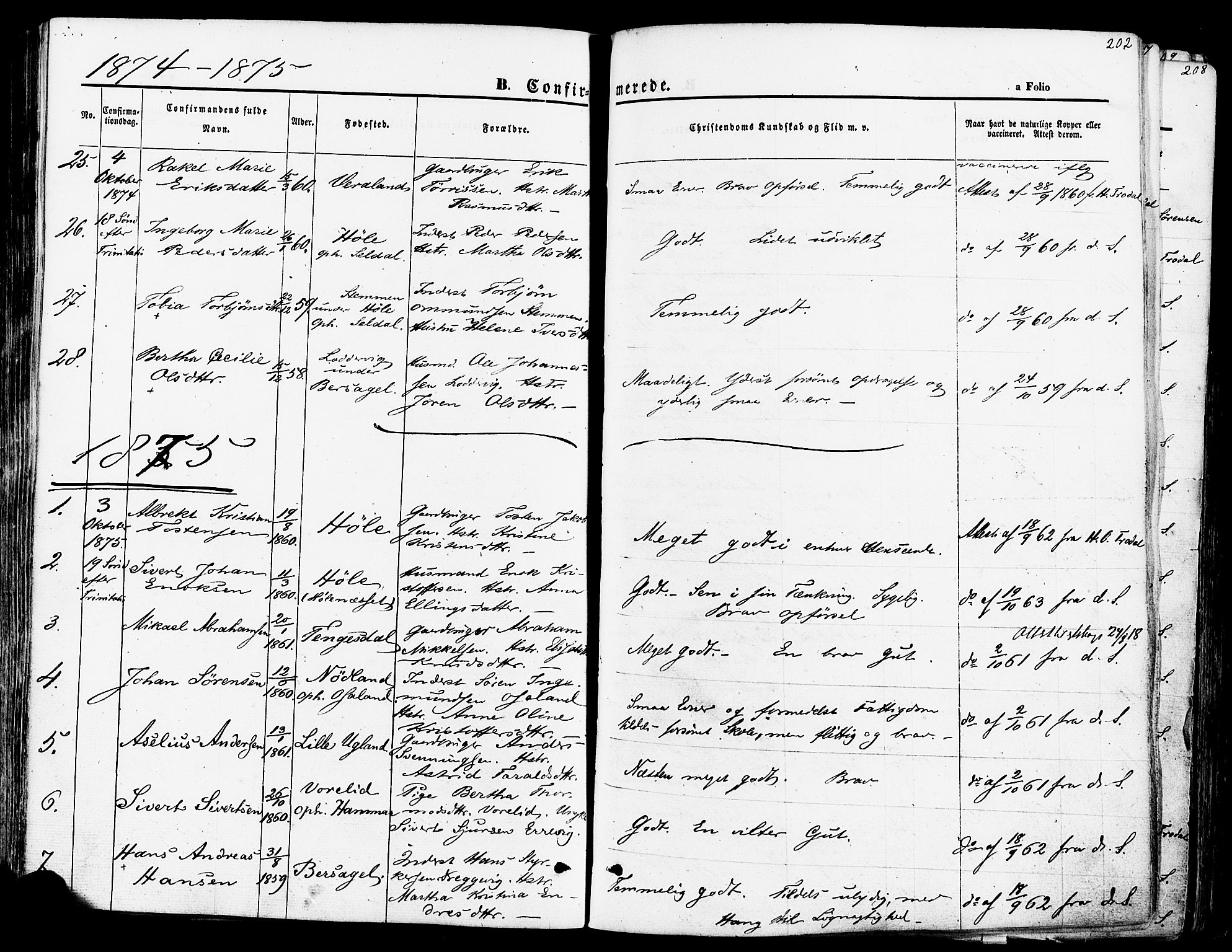 Høgsfjord sokneprestkontor, SAST/A-101624/H/Ha/Haa/L0002: Parish register (official) no. A 2, 1855-1885, p. 202