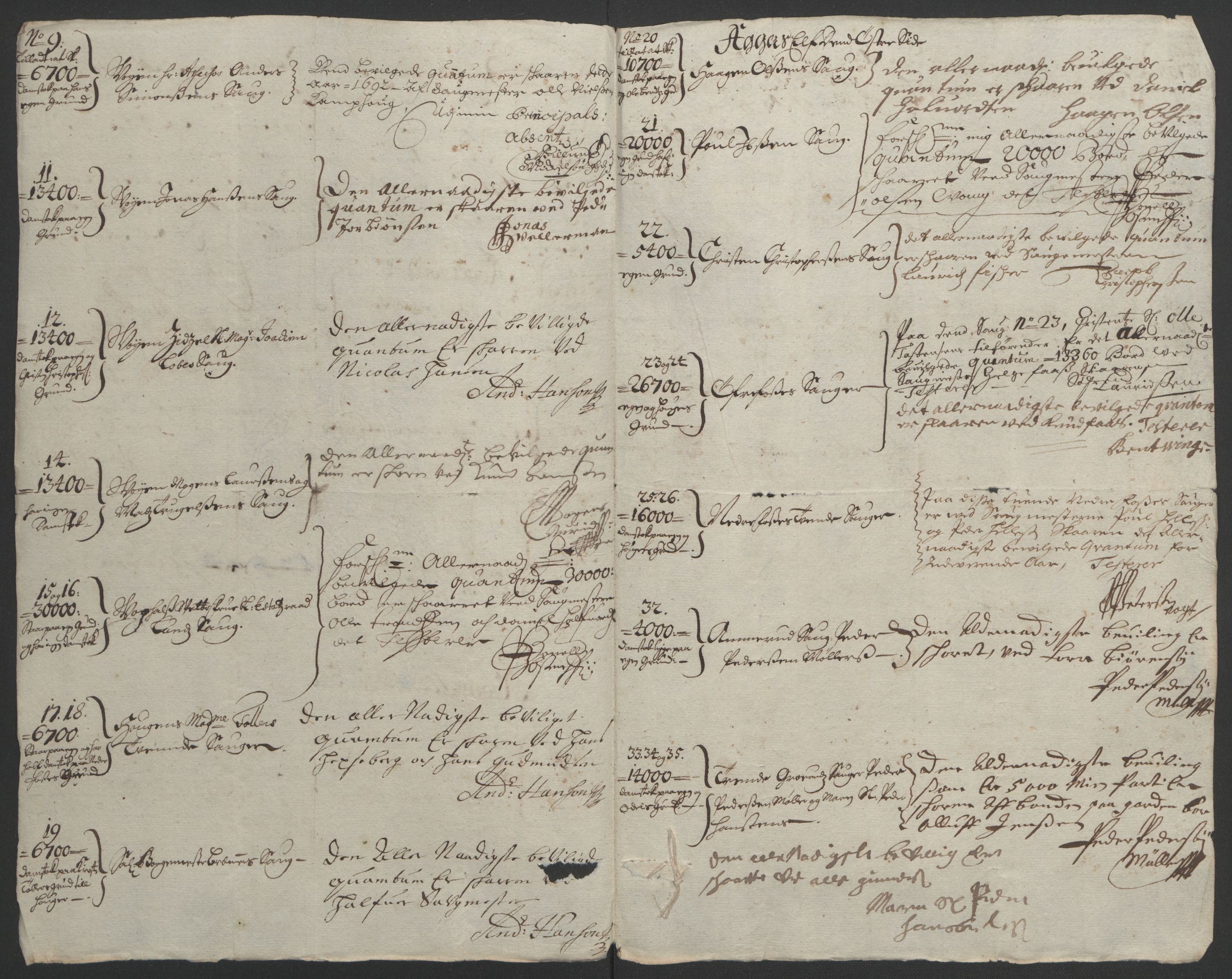 Rentekammeret inntil 1814, Reviderte regnskaper, Fogderegnskap, AV/RA-EA-4092/R08/L0426: Fogderegnskap Aker, 1692-1693, p. 104