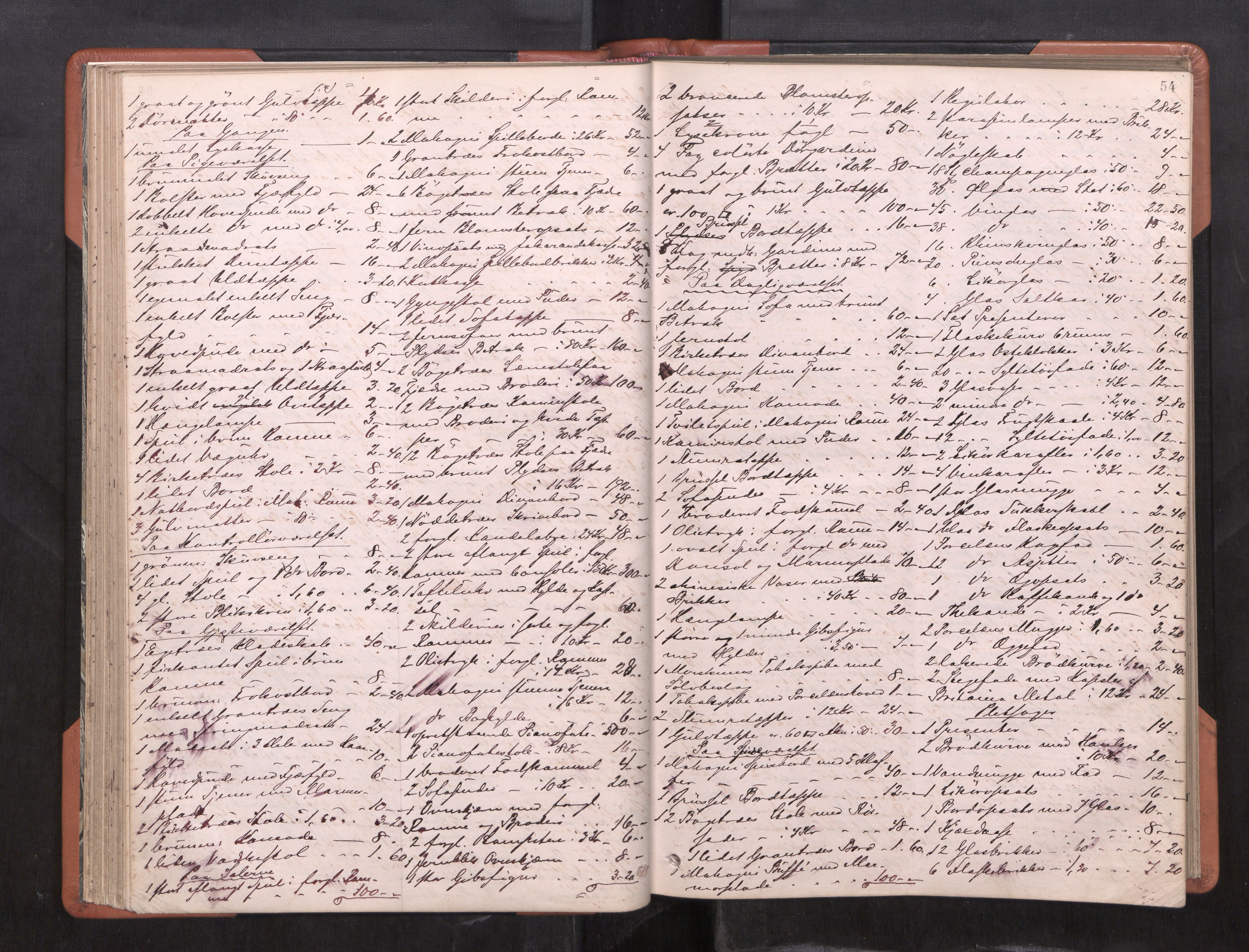 Trondheim byfogd, AV/SAT-A-0003/1/3/3C/L0009: Skifteregistreringsprotokoll (u/ register), 1878-1885, p. 54