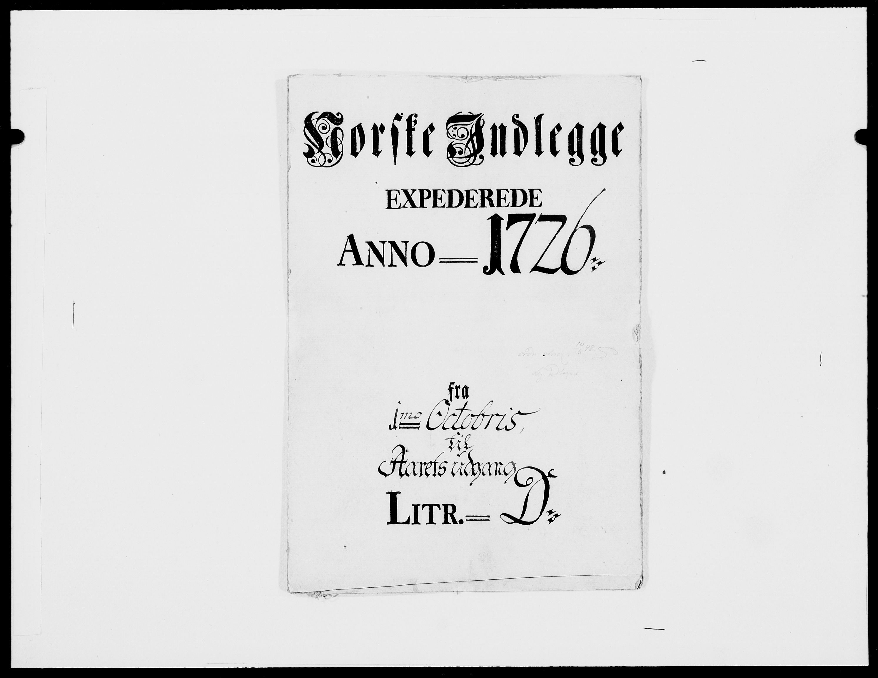 Danske Kanselli 1572-1799, AV/RA-EA-3023/F/Fc/Fcc/Fcca/L0099: Norske innlegg 1572-1799, 1726, p. 338