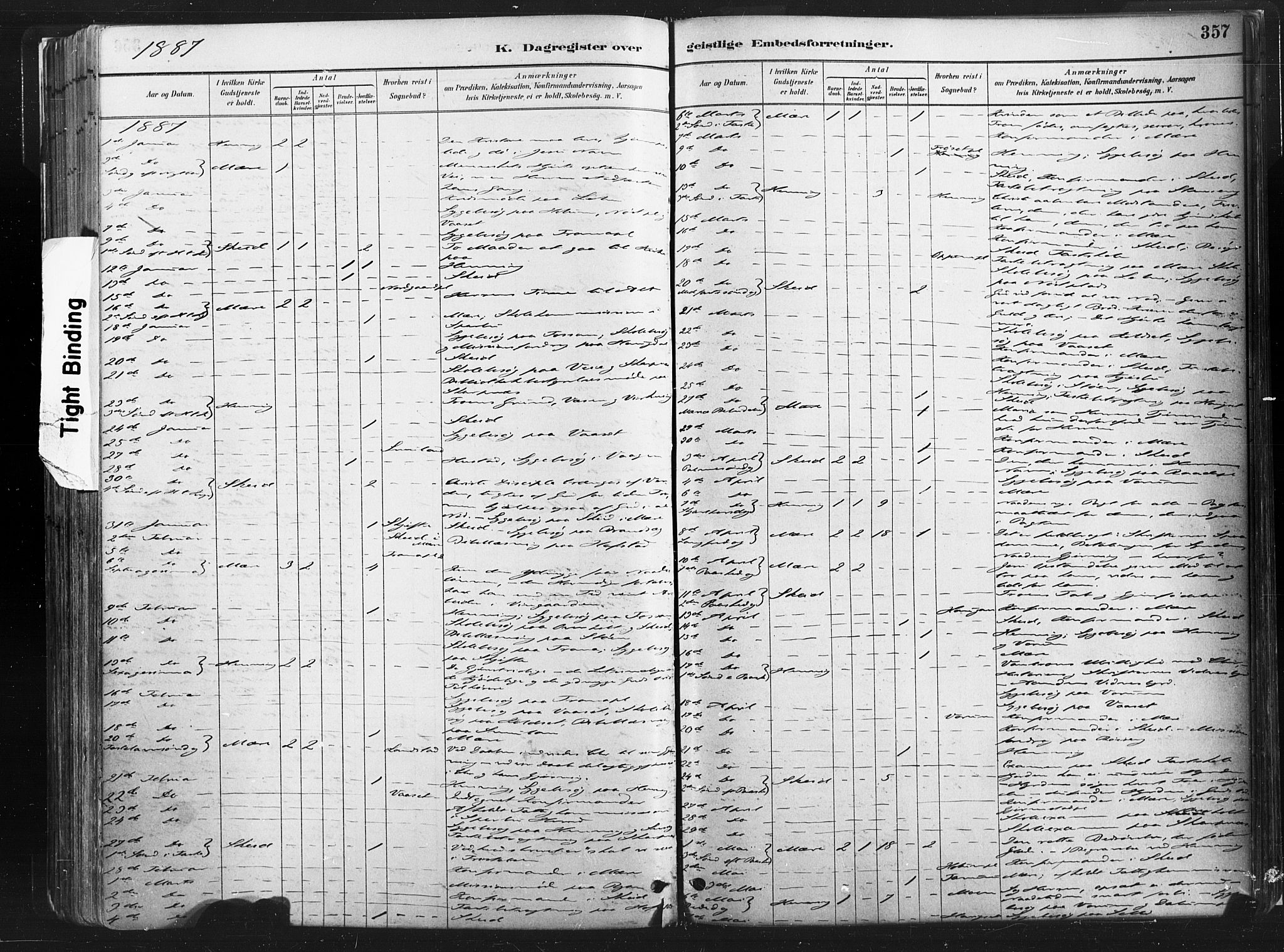 Ministerialprotokoller, klokkerbøker og fødselsregistre - Nord-Trøndelag, SAT/A-1458/735/L0351: Parish register (official) no. 735A10, 1884-1908, p. 357