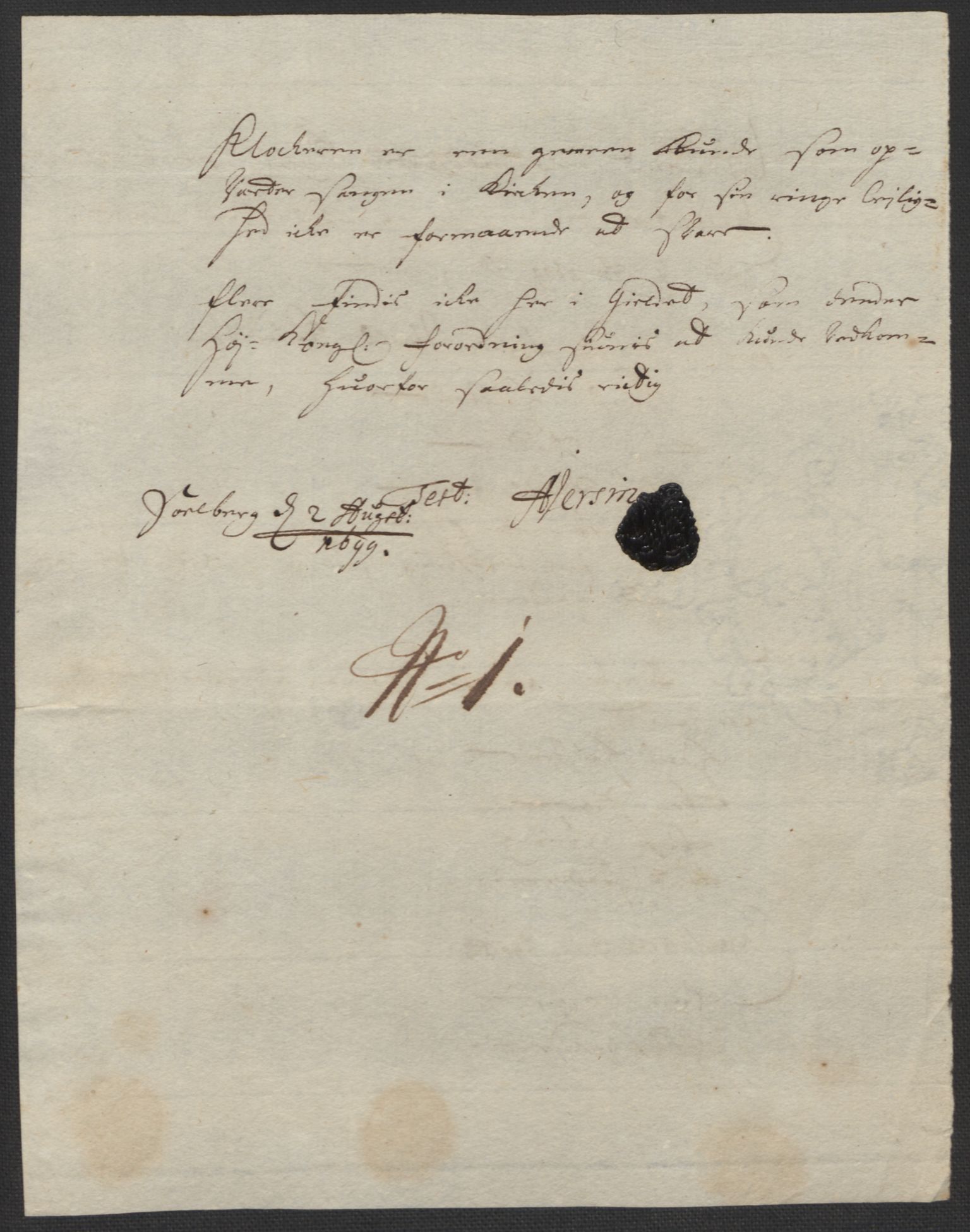 Rentekammeret inntil 1814, Reviderte regnskaper, Fogderegnskap, AV/RA-EA-4092/R63/L4310: Fogderegnskap Inderøy, 1698-1699, p. 321