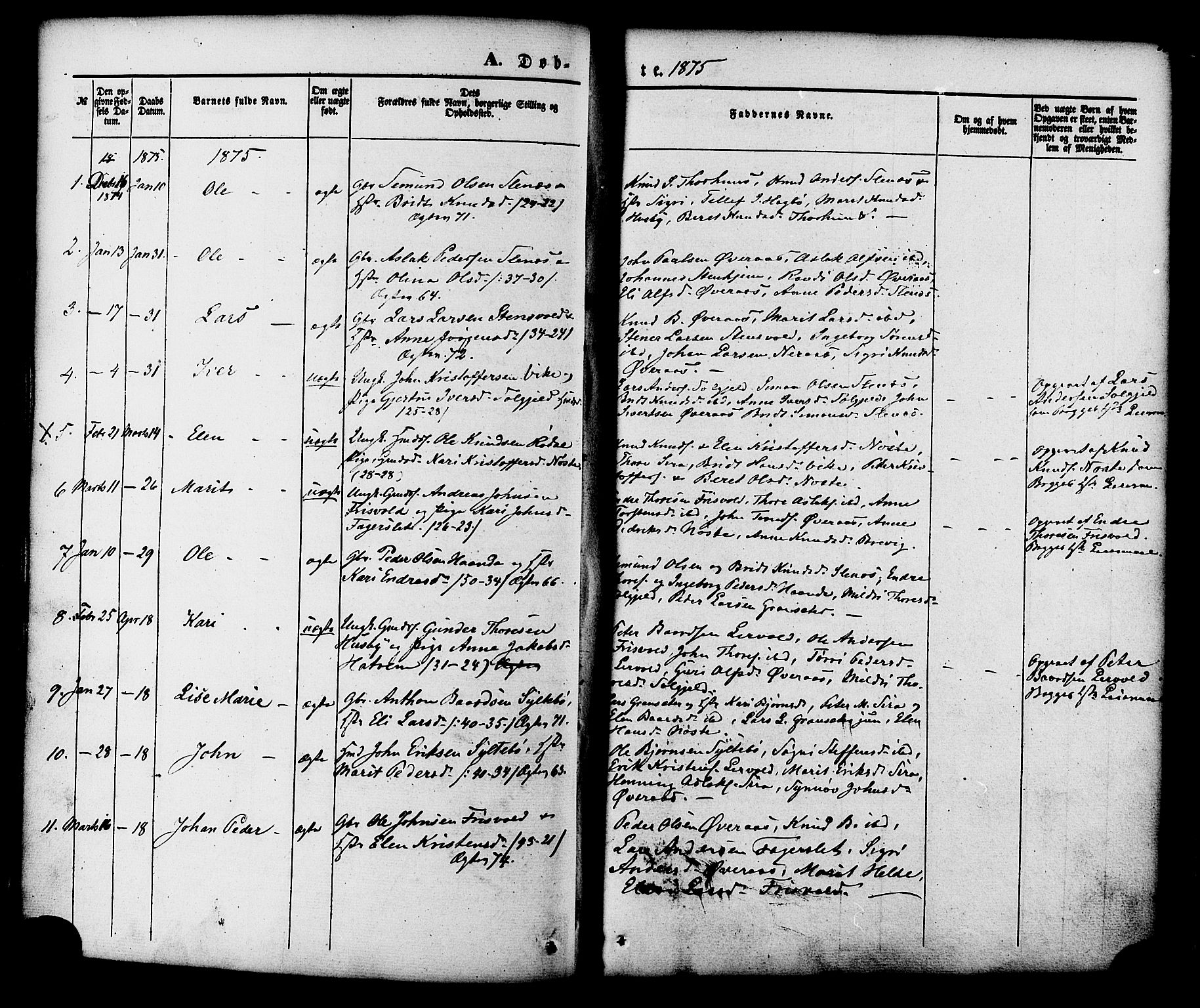 Ministerialprotokoller, klokkerbøker og fødselsregistre - Møre og Romsdal, SAT/A-1454/552/L0637: Parish register (official) no. 552A01, 1845-1879, p. 75