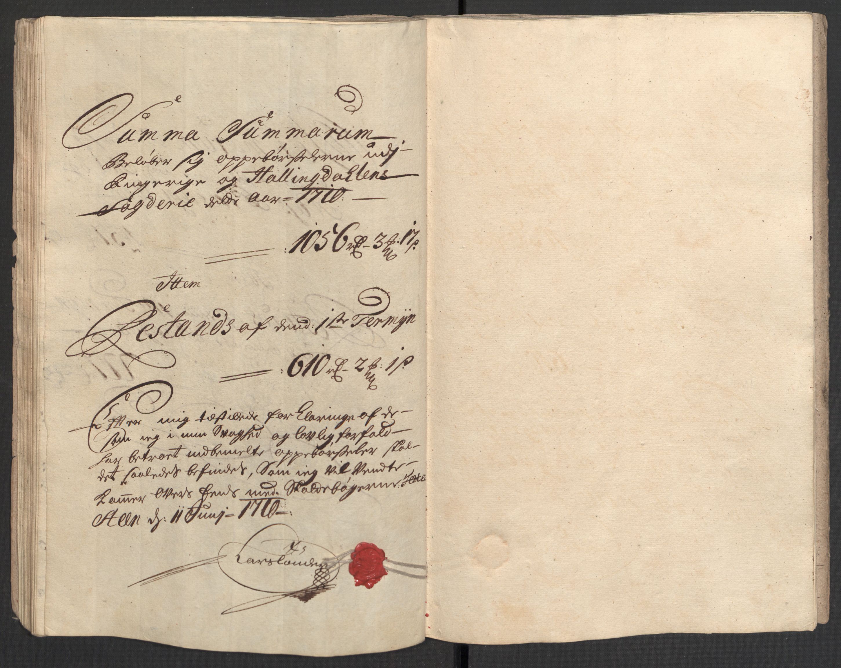 Rentekammeret inntil 1814, Reviderte regnskaper, Fogderegnskap, AV/RA-EA-4092/R23/L1468: Fogderegnskap Ringerike og Hallingdal, 1709-1710, p. 386