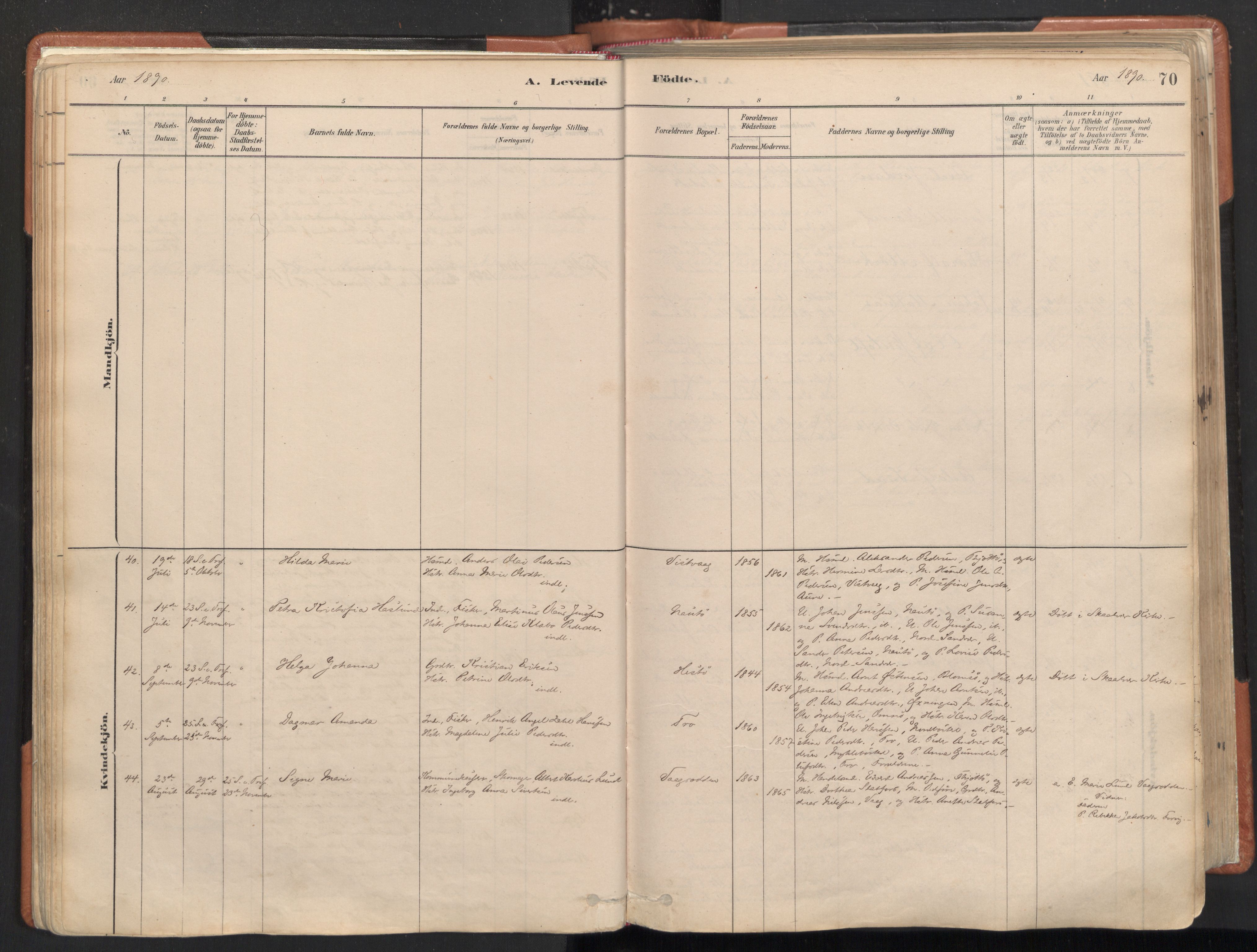 Ministerialprotokoller, klokkerbøker og fødselsregistre - Nordland, SAT/A-1459/817/L0264: Parish register (official) no. 817A04, 1878-1907, p. 70