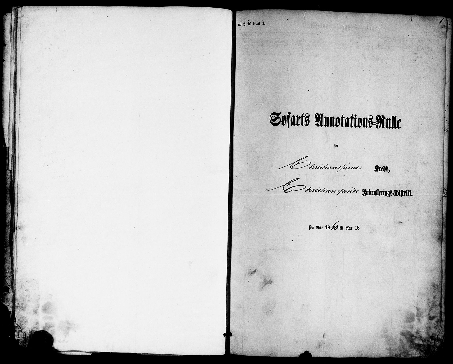 Kristiansand mønstringskrets, SAK/2031-0015/F/Fa/L0004: Annotasjonsrulle nr 1-507b med register, I-2, 1860-1865, p. 17