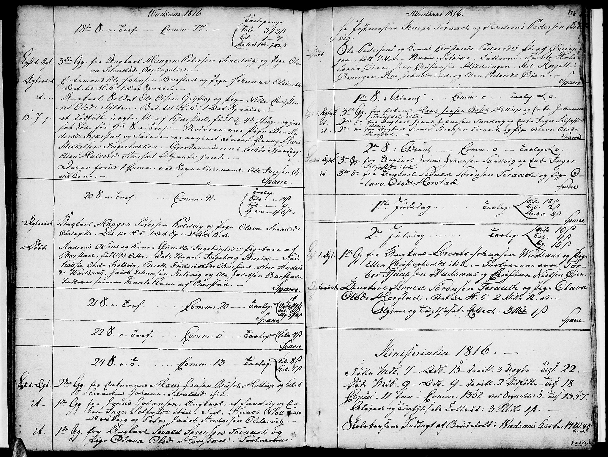 Ministerialprotokoller, klokkerbøker og fødselsregistre - Nordland, AV/SAT-A-1459/810/L0137: Parish register (official) no. 810A01, 1752-1817, p. 178