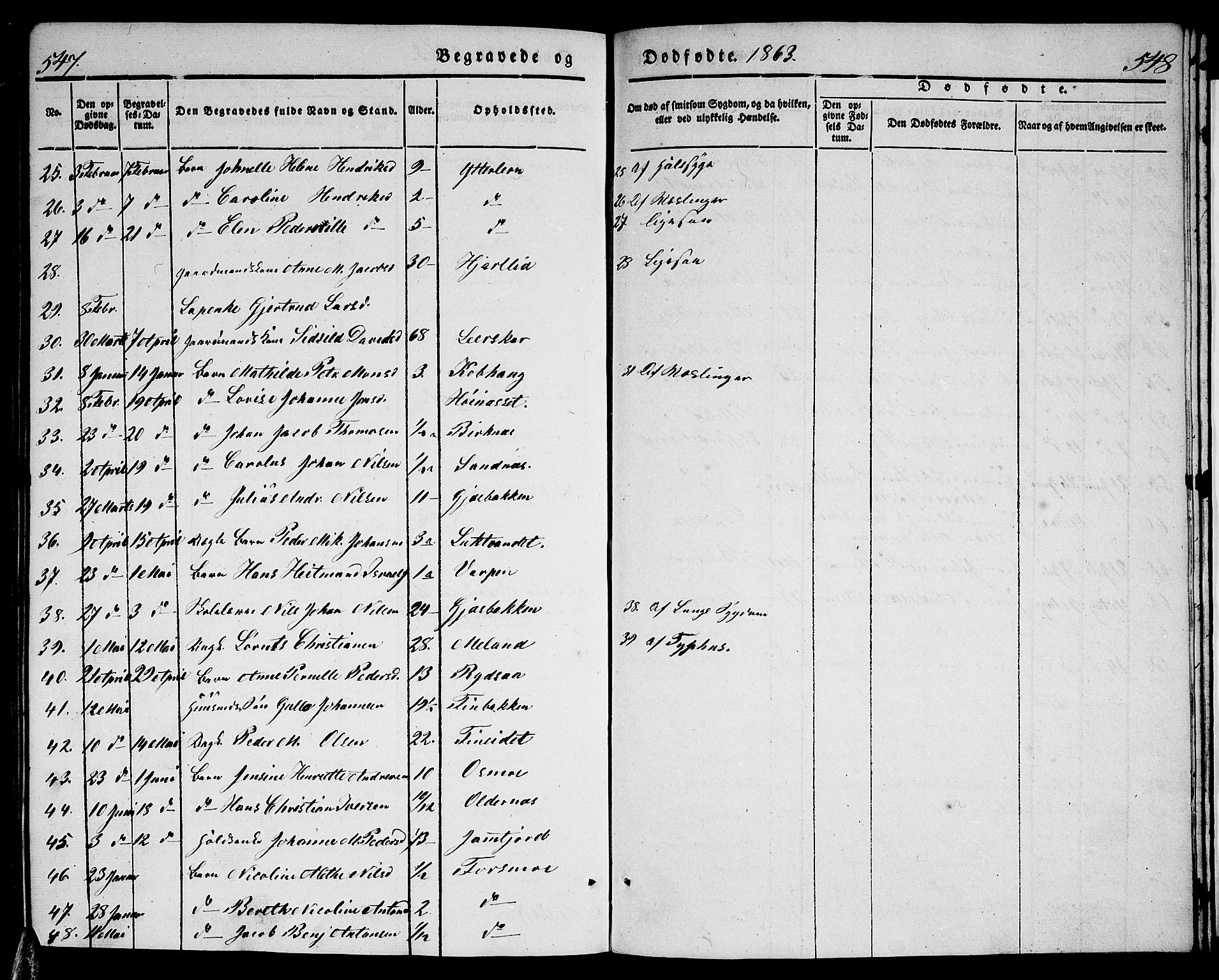 Ministerialprotokoller, klokkerbøker og fødselsregistre - Nordland, AV/SAT-A-1459/825/L0364: Parish register (copy) no. 825C01, 1841-1863, p. 547-548