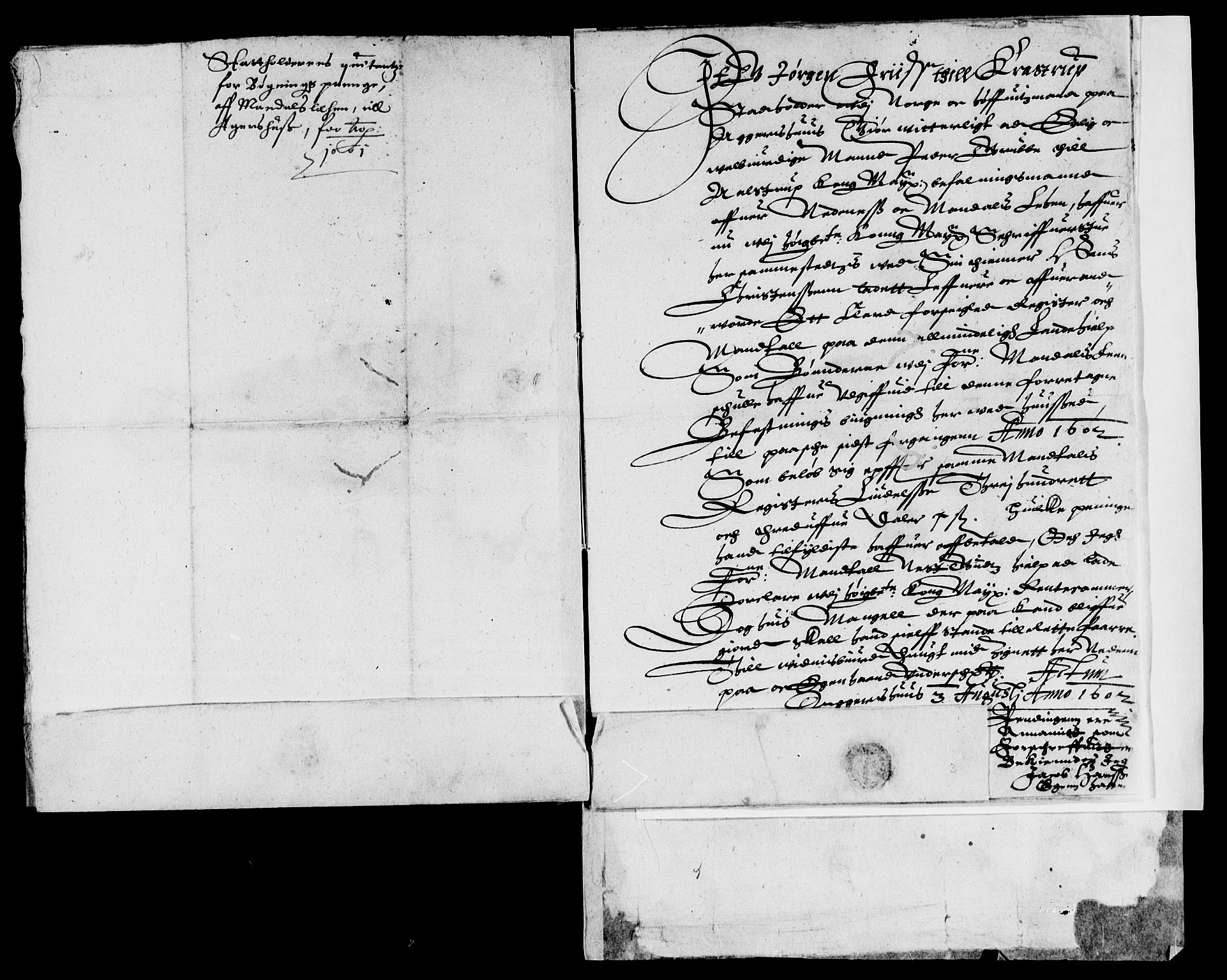 Rentekammeret inntil 1814, Reviderte regnskaper, Lensregnskaper, AV/RA-EA-5023/R/Rb/Rbq/L0001: Nedenes len. Mandals len. Råbyggelag., 1592-1607