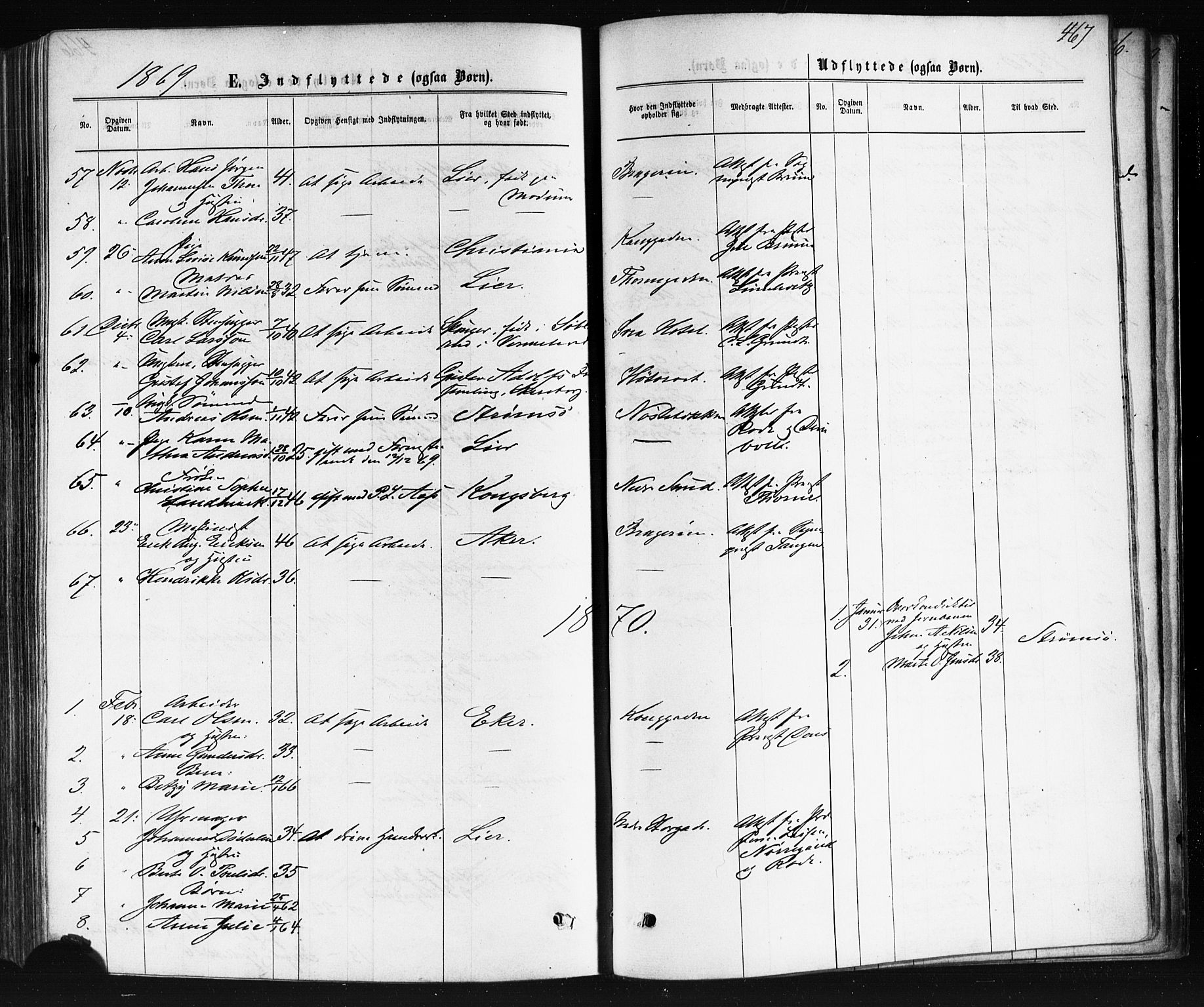 Bragernes kirkebøker, AV/SAKO-A-6/F/Fb/L0004: Parish register (official) no. II 4, 1869-1875, p. 467