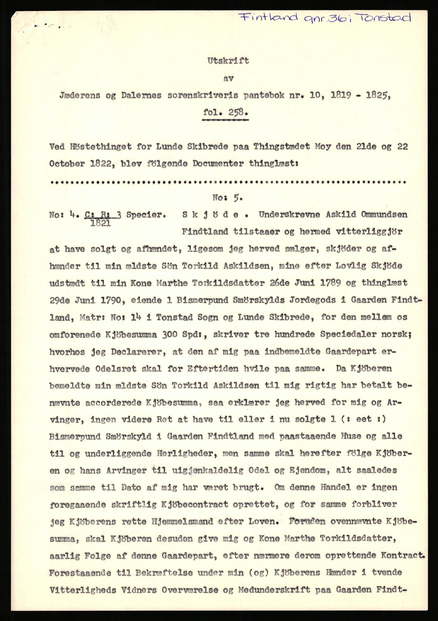 Statsarkivet i Stavanger, SAST/A-101971/03/Y/Yj/L0103: Avskrifter fra Vest-Agder sortert etter gårdsnavn: Bjunes - Kulien, 1750-1930, p. 297