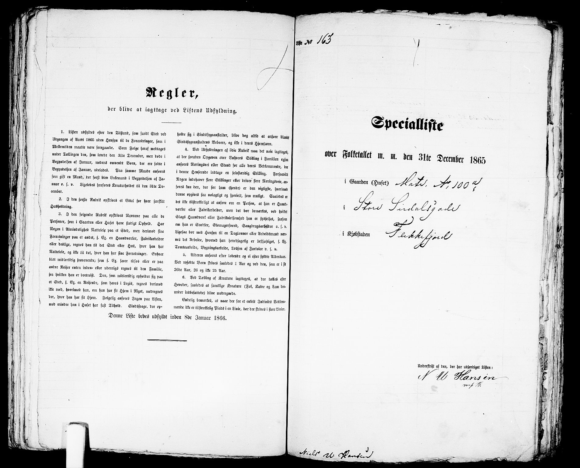 RA, 1865 census for Flekkefjord/Flekkefjord, 1865, p. 336