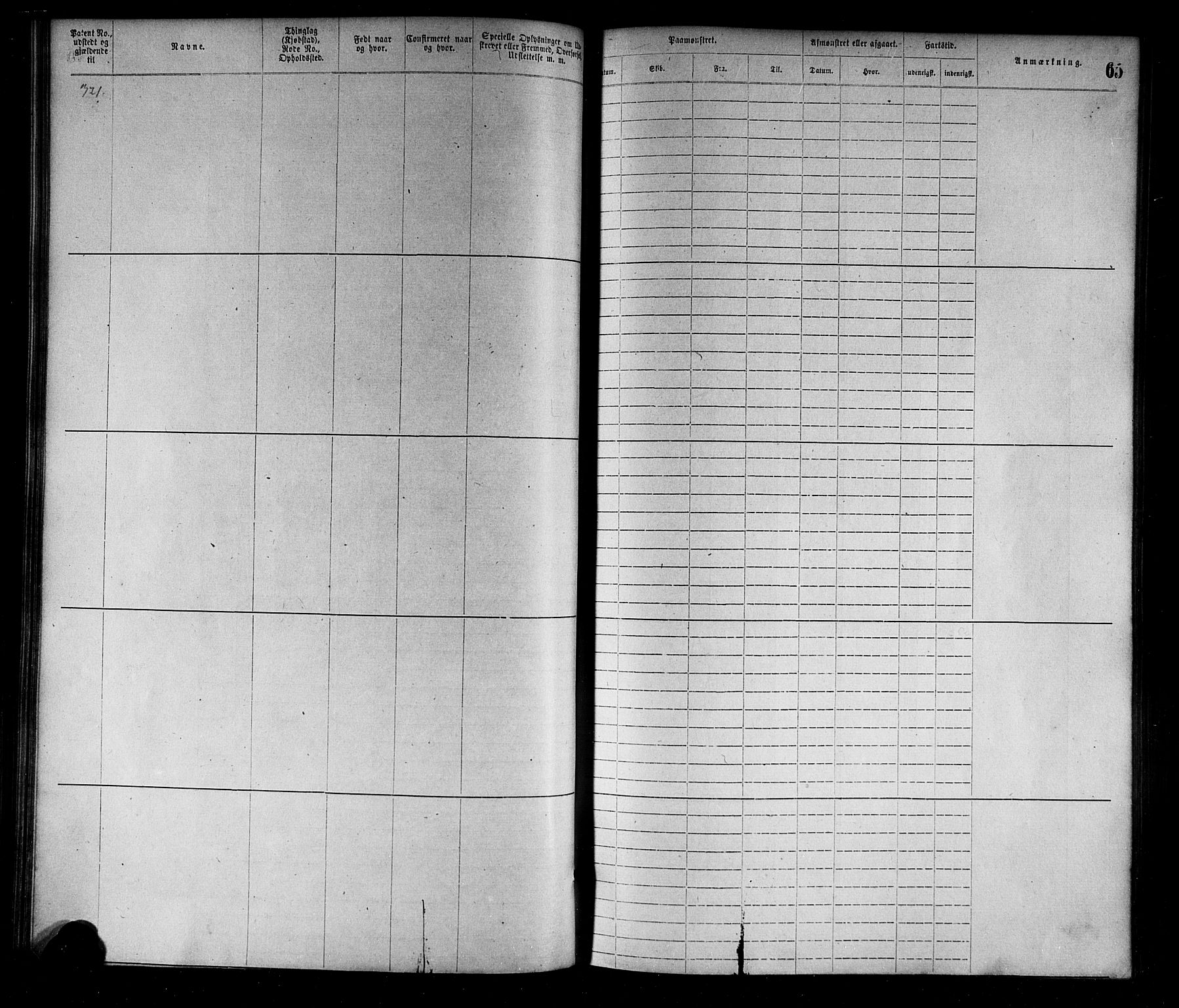 Flekkefjord mønstringskrets, AV/SAK-2031-0018/F/Fa/L0002: Annotasjonsrulle nr 1-1920 med register, N-2, 1870-1891, p. 86