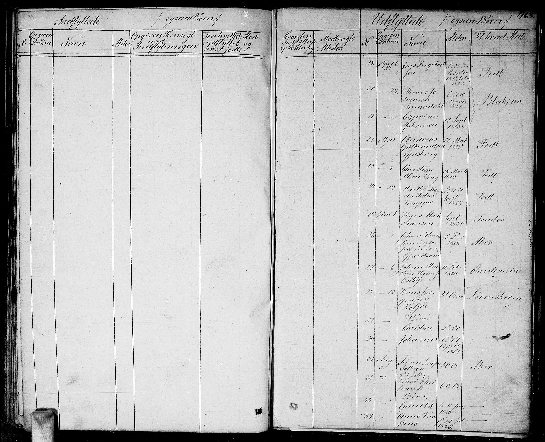 Enebakk prestekontor Kirkebøker, AV/SAO-A-10171c/G/Ga/L0003: Parish register (copy) no. I 3, 1833-1849, p. 468