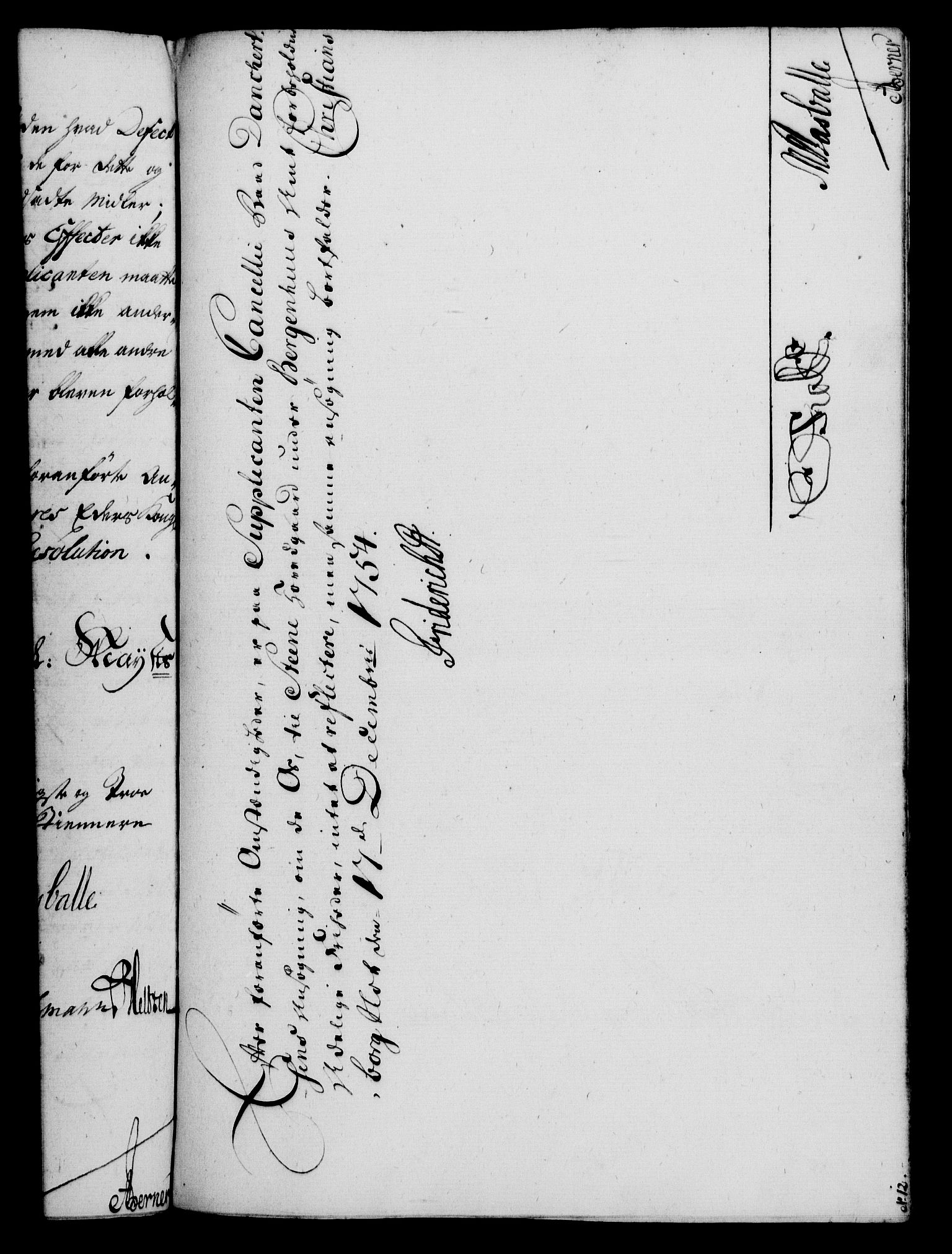 Rentekammeret, Kammerkanselliet, RA/EA-3111/G/Gf/Gfa/L0036: Norsk relasjons- og resolusjonsprotokoll (merket RK 52.36), 1754, p. 758