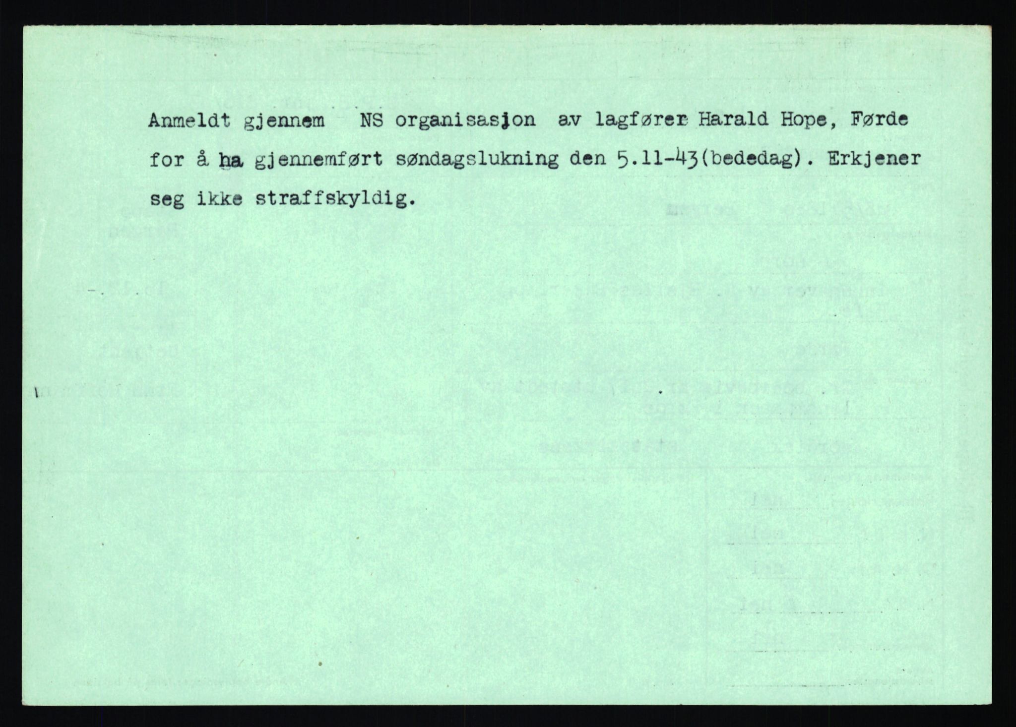 Statspolitiet - Hovedkontoret / Osloavdelingen, AV/RA-S-1329/C/Ca/L0006: Hanche - Hokstvedt, 1943-1945, p. 4386