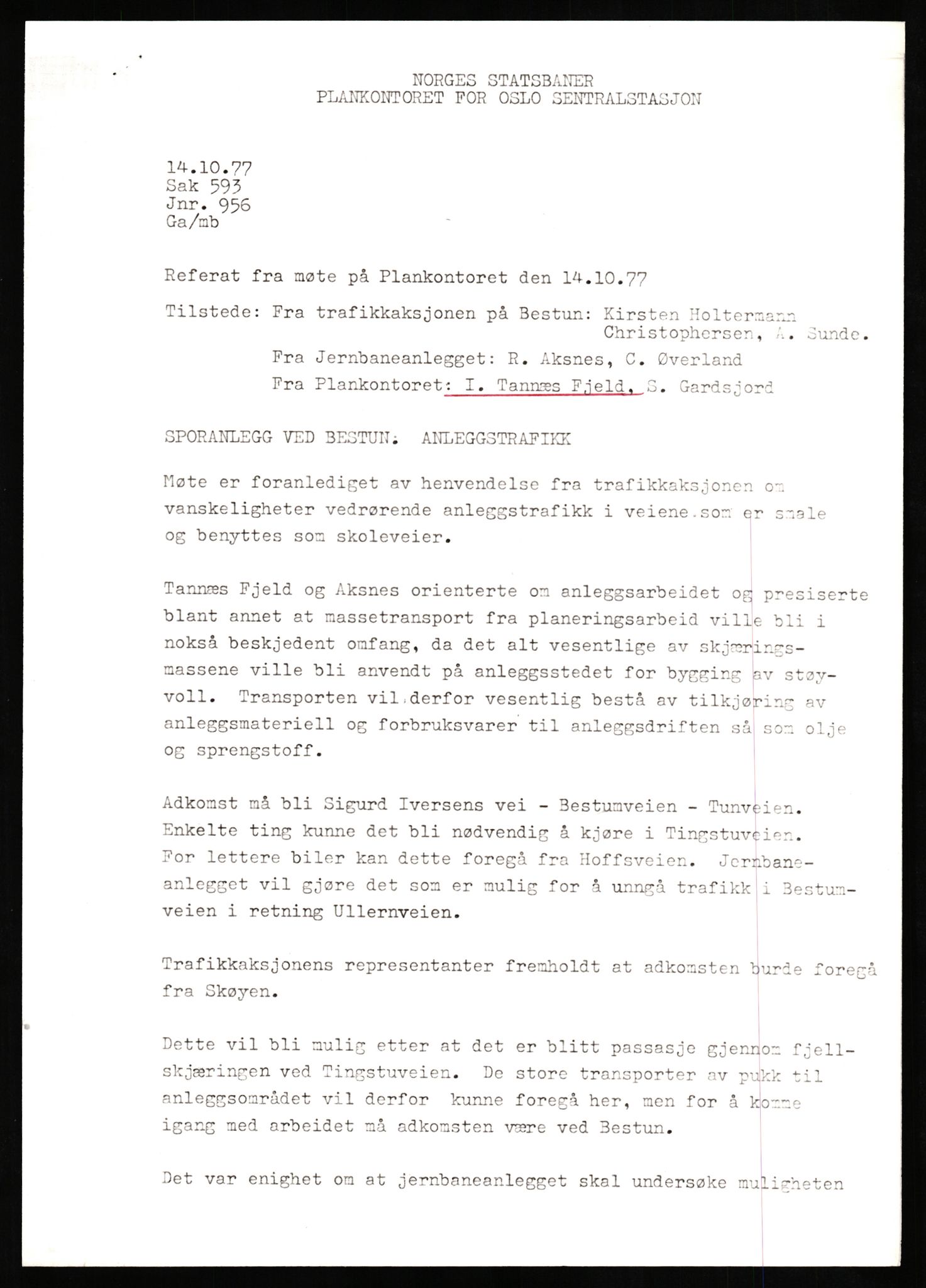 Norges statsbaner, Hovedadministrasjonen, Plankontoret for Oslo S, AV/RA-S-5410/D/L0171: Driftsbanegården. Øvrige driftsbanegårder, 1976-1978, p. 94