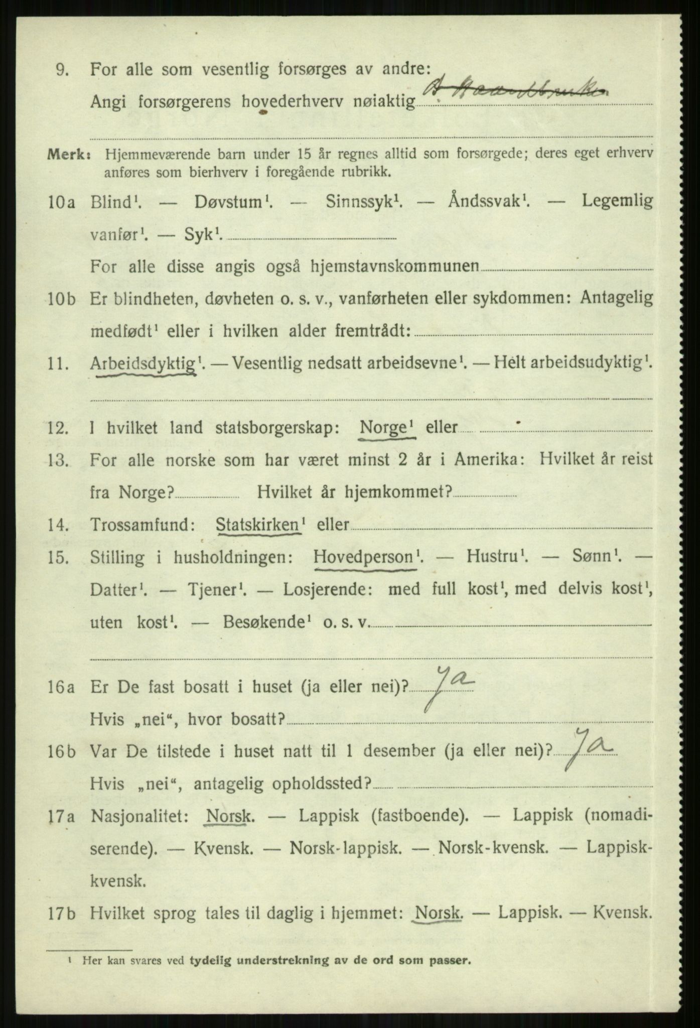 SATØ, 1920 census for Skjervøy, 1920, p. 5124