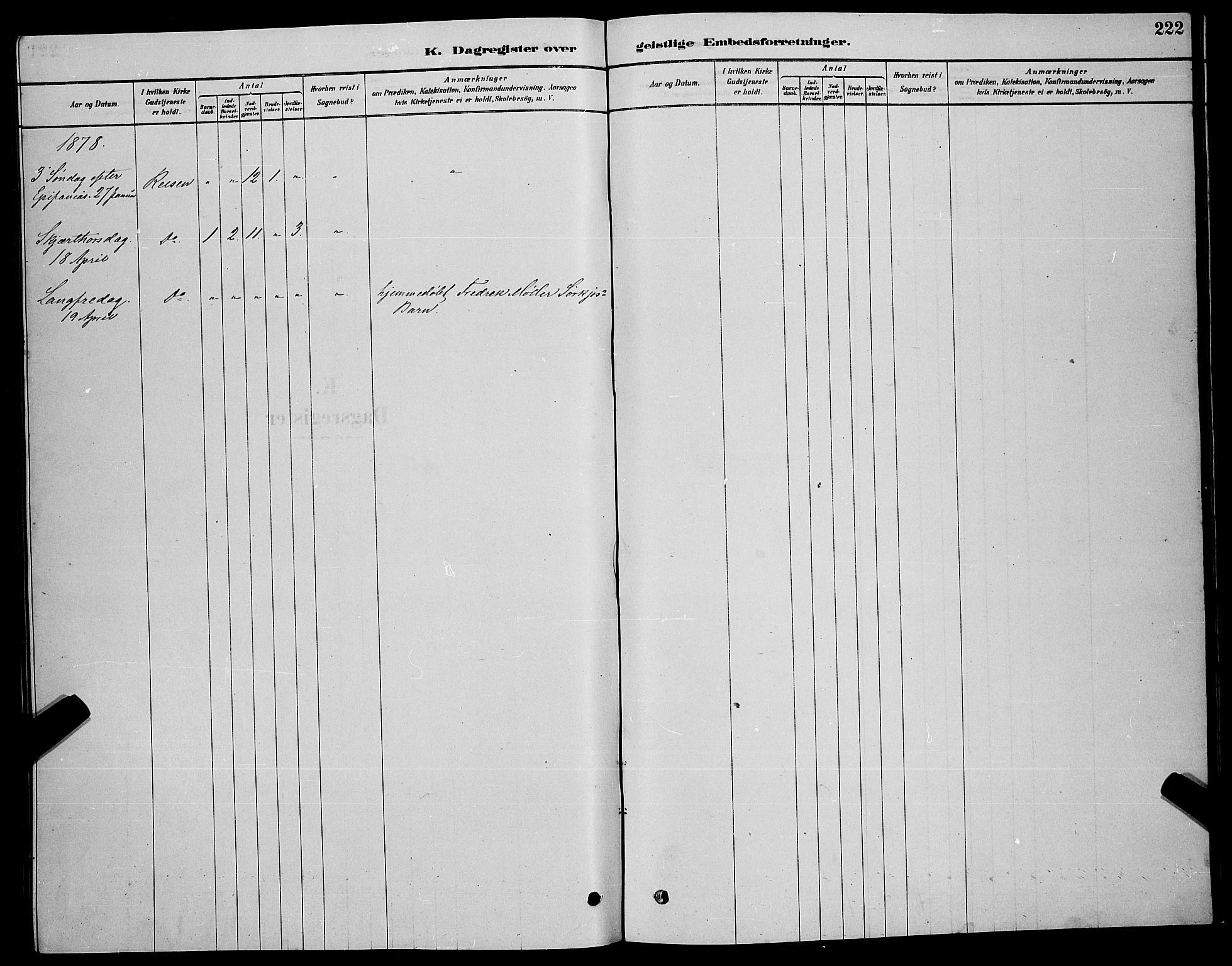 Skjervøy sokneprestkontor, SATØ/S-1300/H/Ha/Hab/L0020klokker: Parish register (copy) no. 20, 1878-1892, p. 222