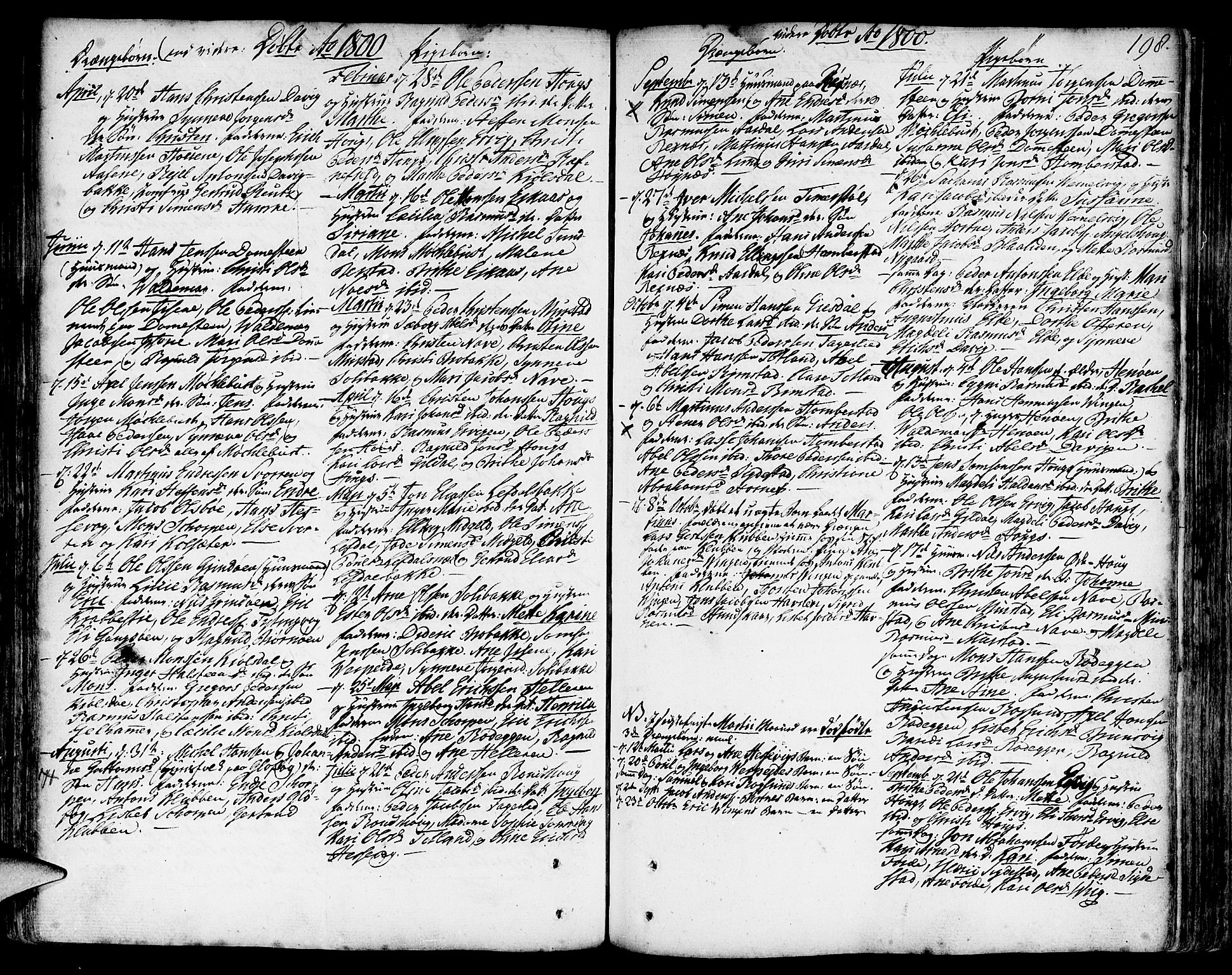 Davik sokneprestembete, AV/SAB-A-79701/H/Haa/Haaa/L0002: Parish register (official) no. A 2, 1742-1816, p. 198