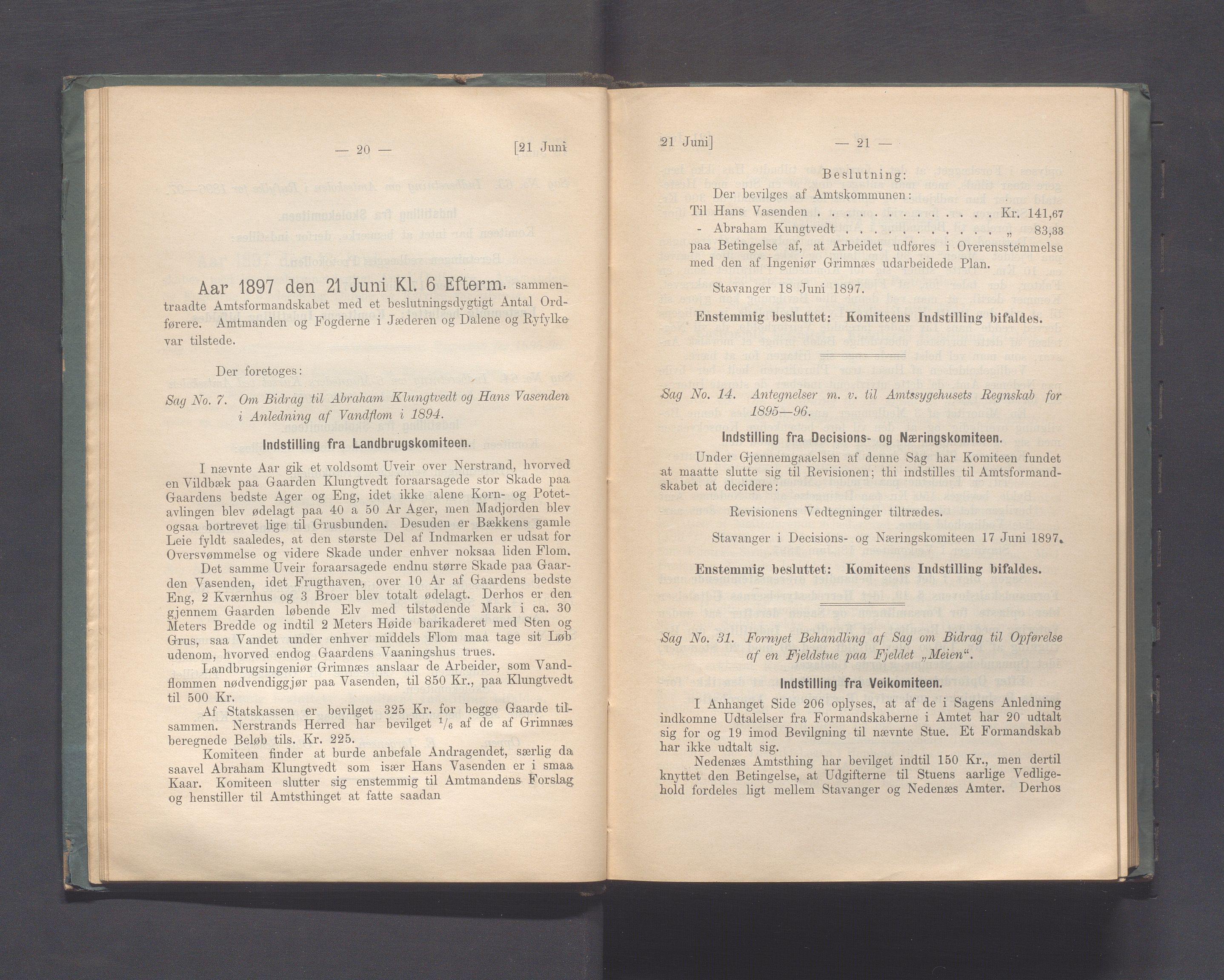 Rogaland fylkeskommune - Fylkesrådmannen , IKAR/A-900/A, 1897, p. 17