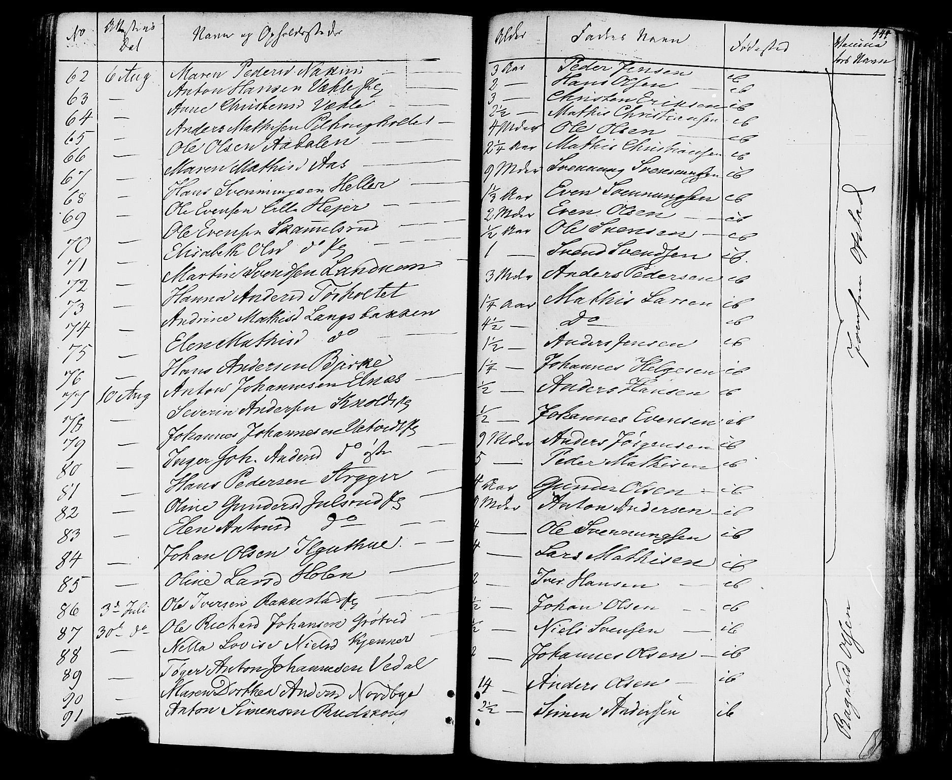 Rakkestad prestekontor Kirkebøker, SAO/A-2008/F/Fa/L0011: Parish register (official) no. I 11, 1862-1877, p. 444