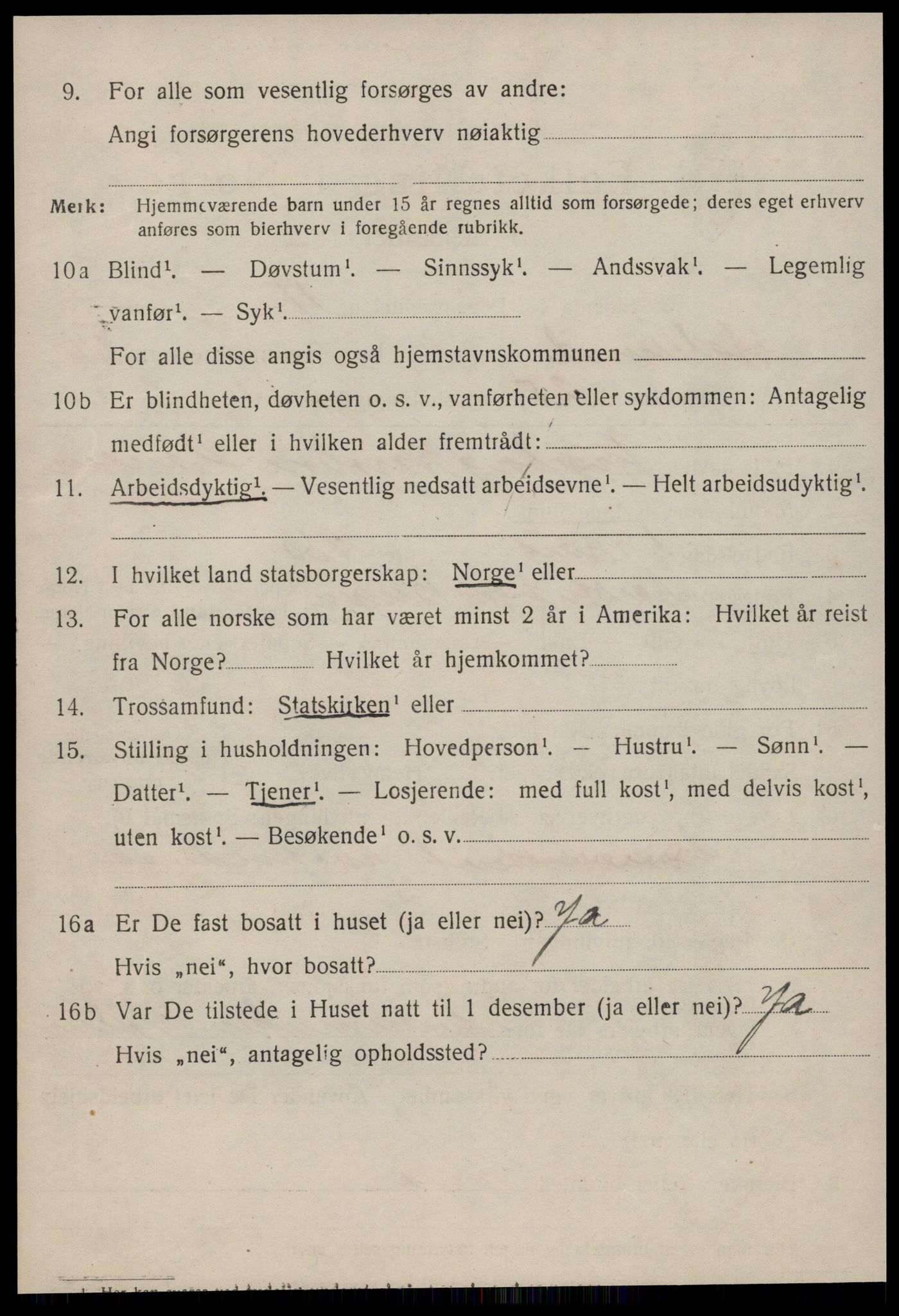SAT, 1920 census for Ålesund, 1920, p. 20021