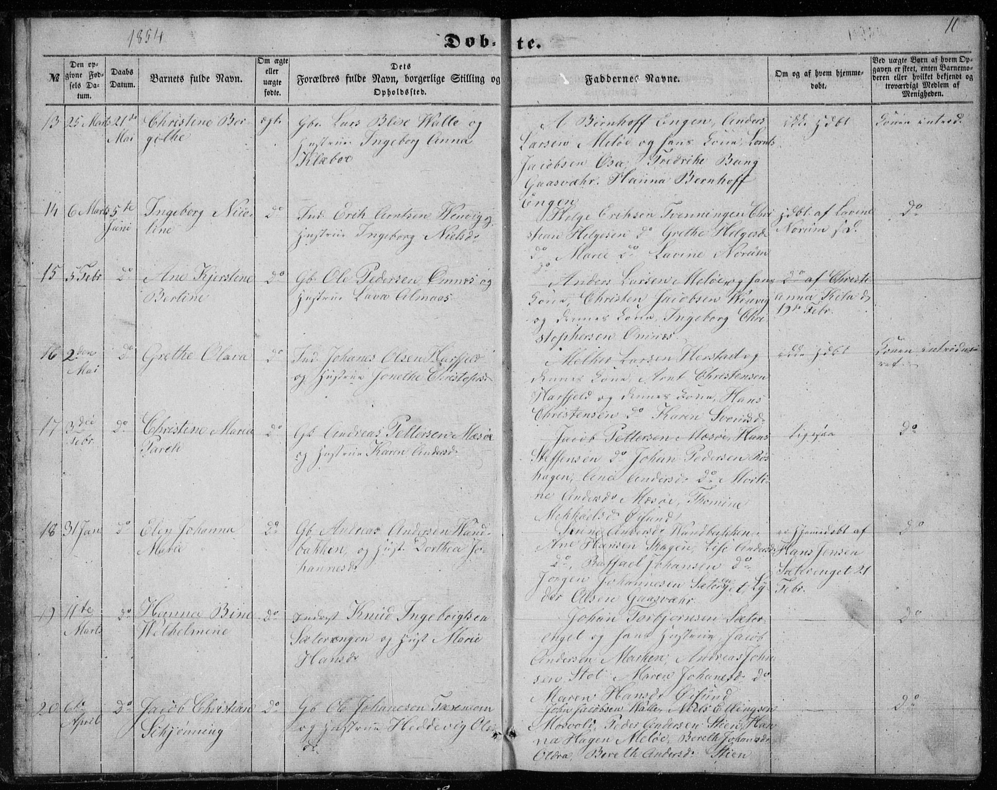 Ministerialprotokoller, klokkerbøker og fødselsregistre - Nordland, AV/SAT-A-1459/843/L0633: Parish register (copy) no. 843C02, 1853-1873, p. 10