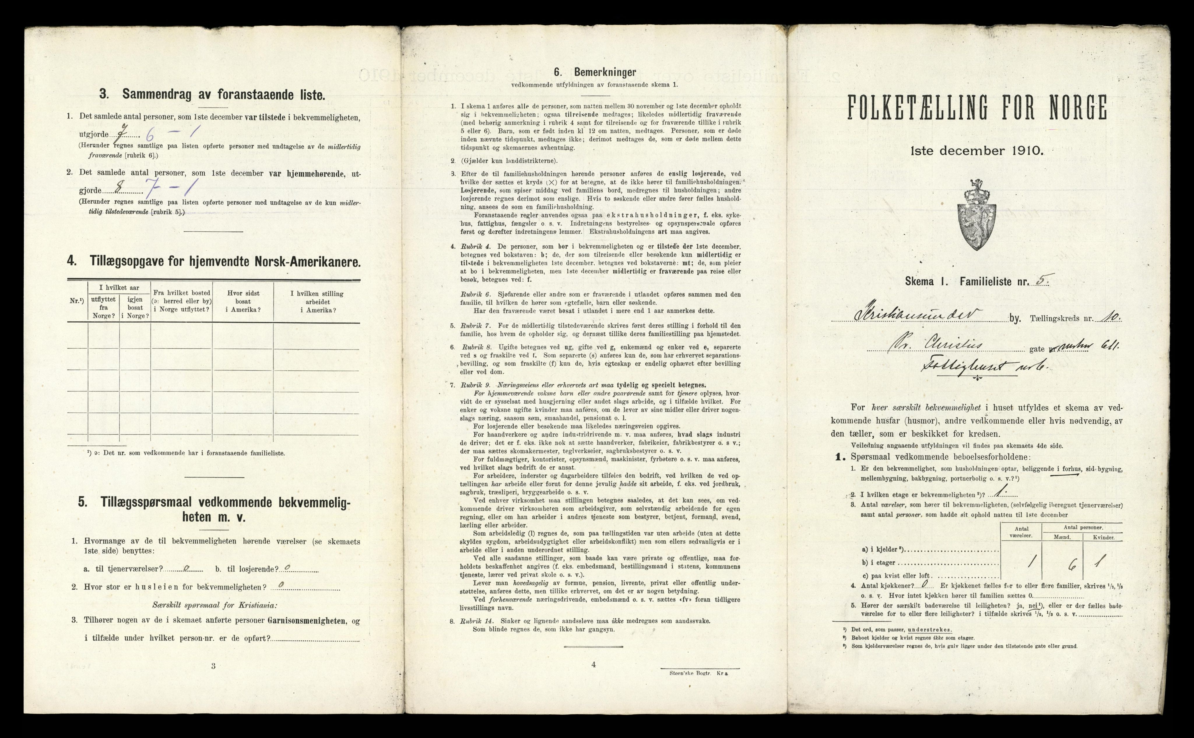 RA, 1910 census for Kristiansund, 1910, p. 2635