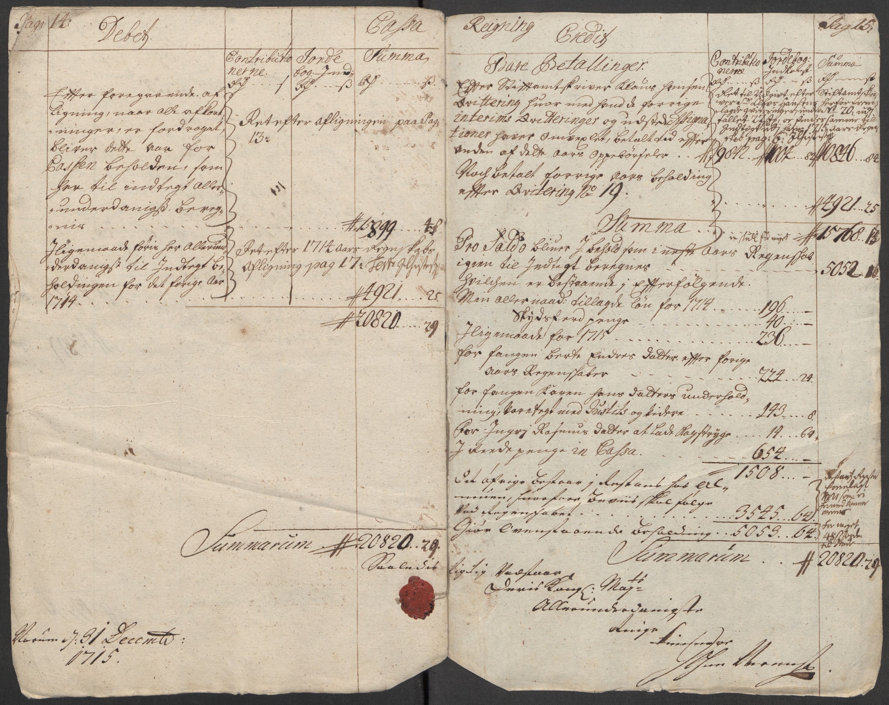 Rentekammeret inntil 1814, Reviderte regnskaper, Fogderegnskap, AV/RA-EA-4092/R18/L1314: Fogderegnskap Hadeland, Toten og Valdres, 1715, p. 10